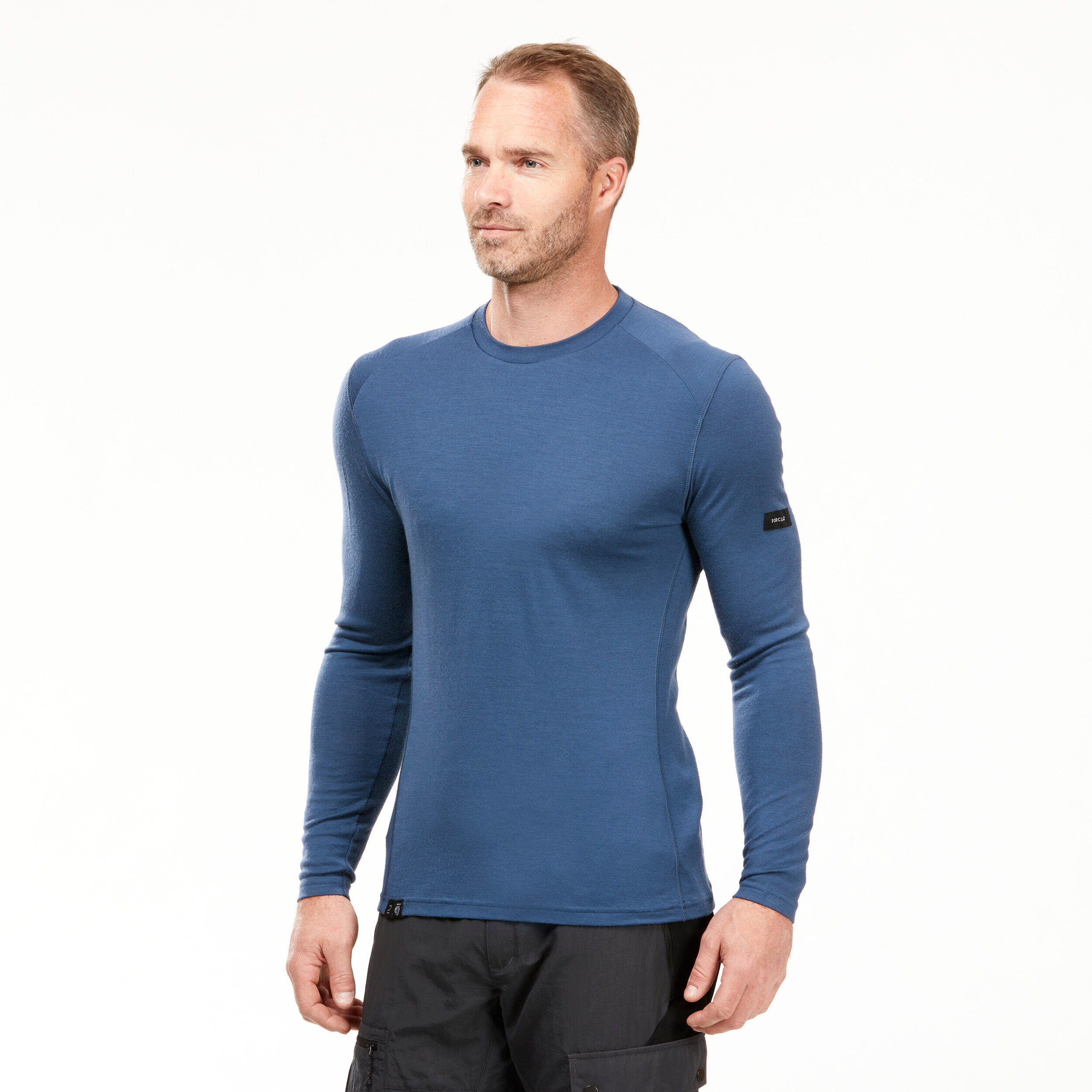 Men's Long-sleeve 100% Merino Wool T-shirt - MT500