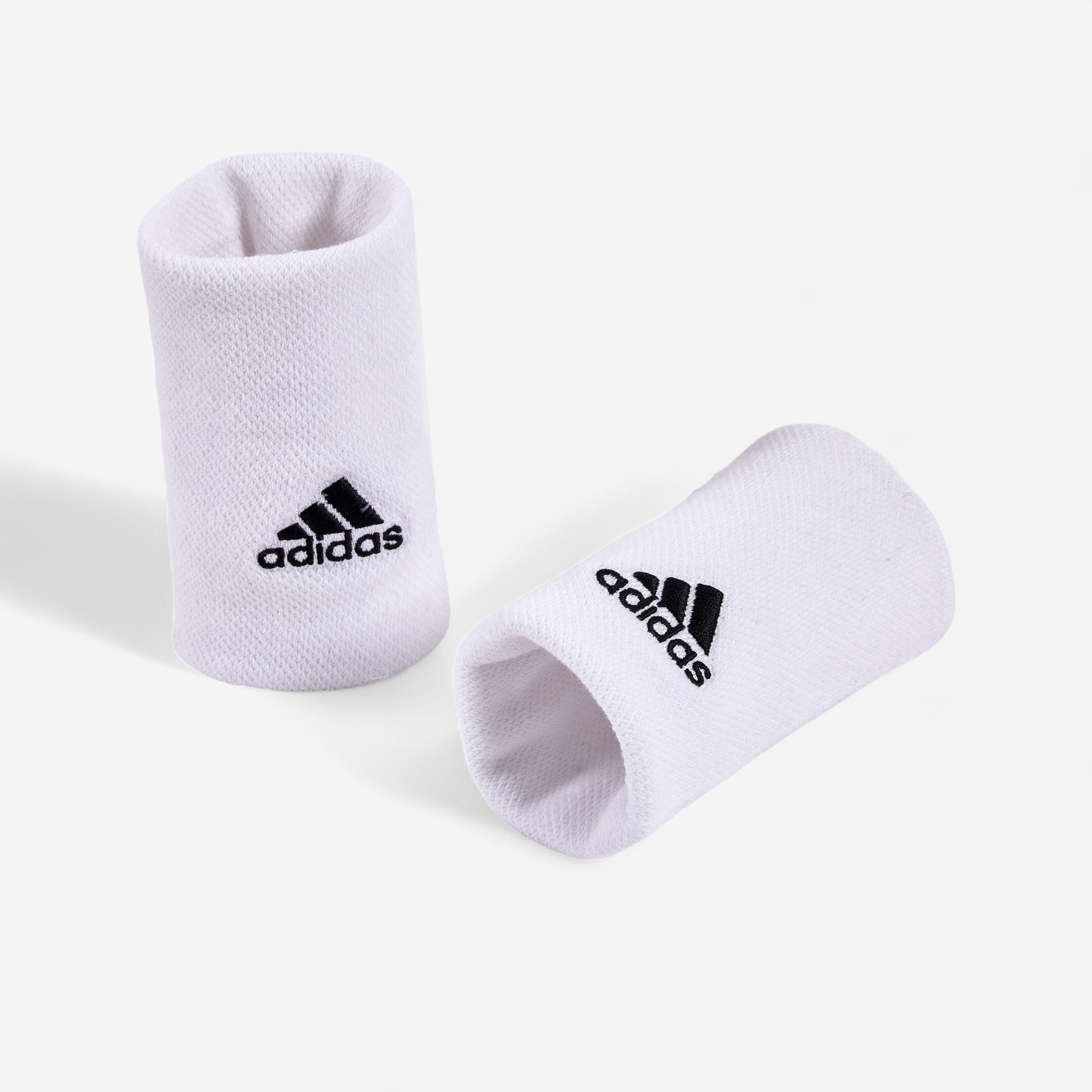 Long Tennis Wristband - White