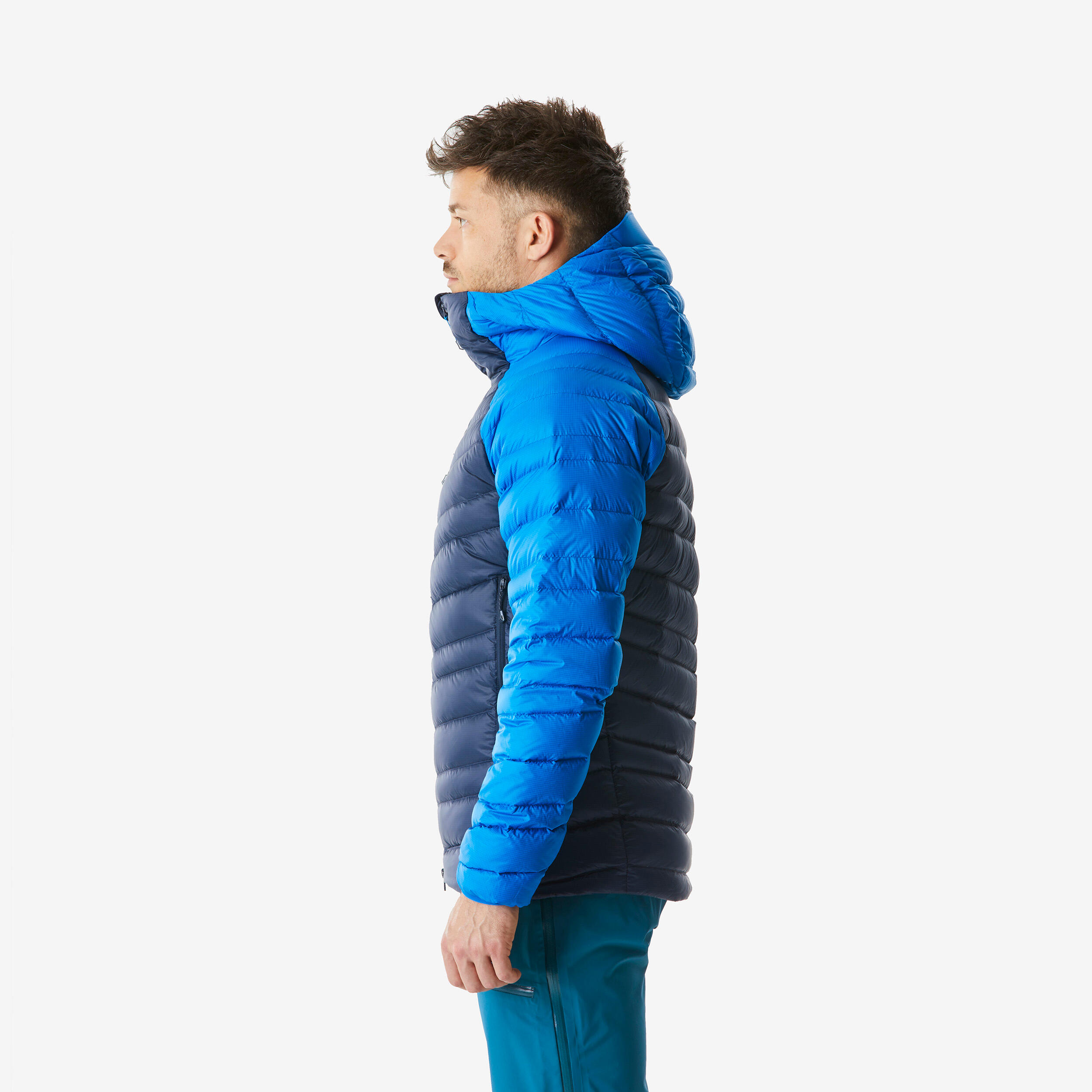 Men's mountaineering down jacket Navy blue - Electric Blue