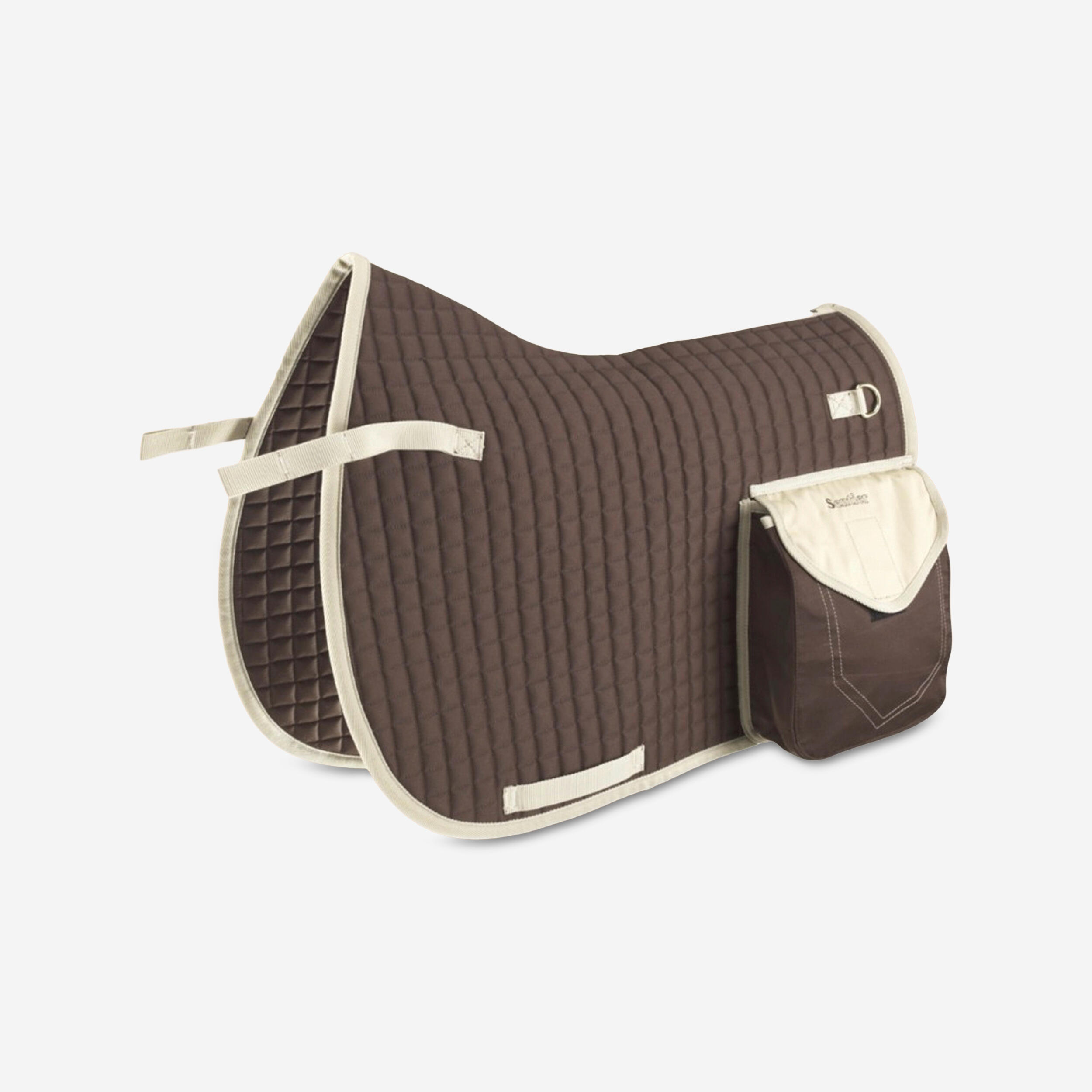 Horse Riding Trail Saddle Cloth for Horses Sentier - Brown