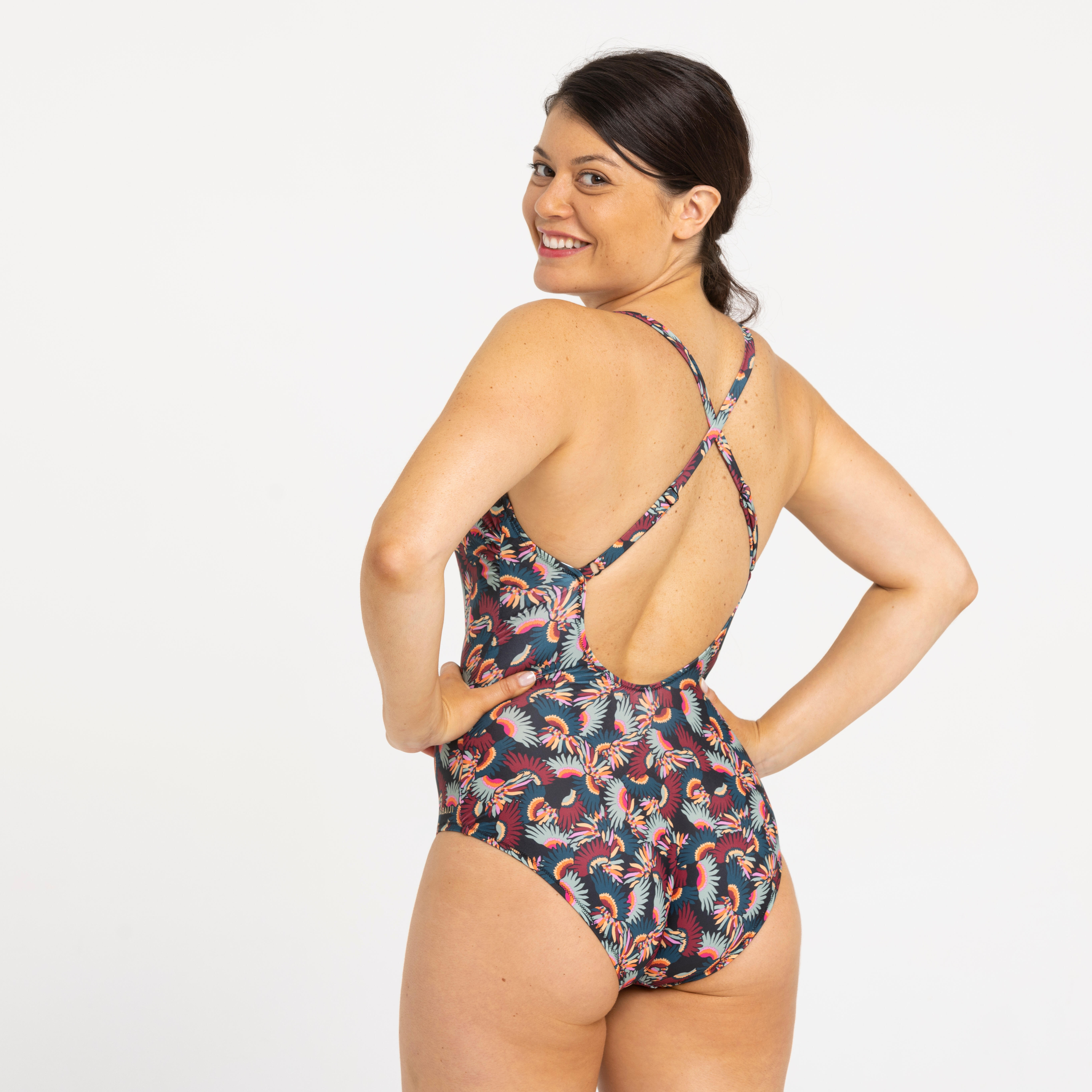 Women's 1-piece Swimsuit Lila Lt Ara Black