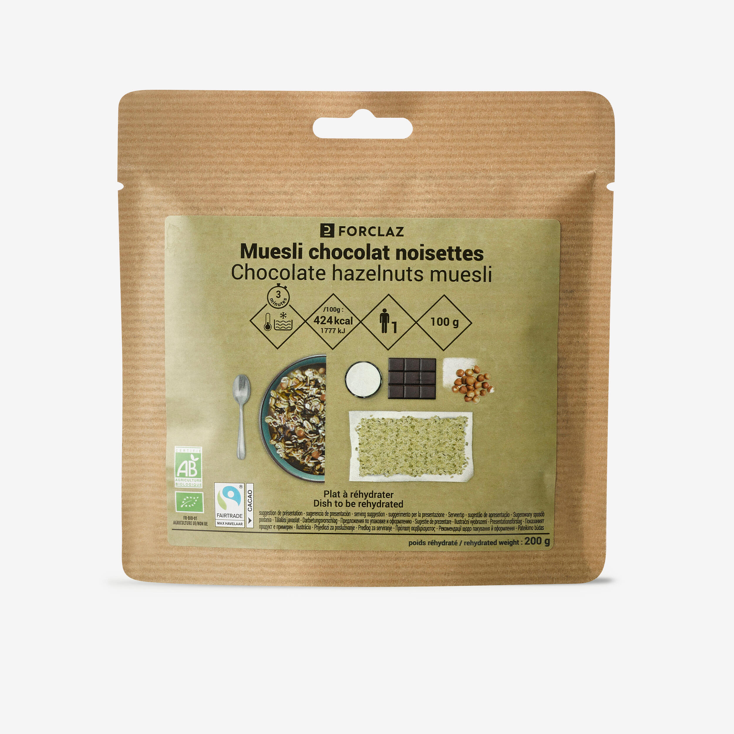 Breakfast - Bio Chocolate and hazelnut muesli - 100 g