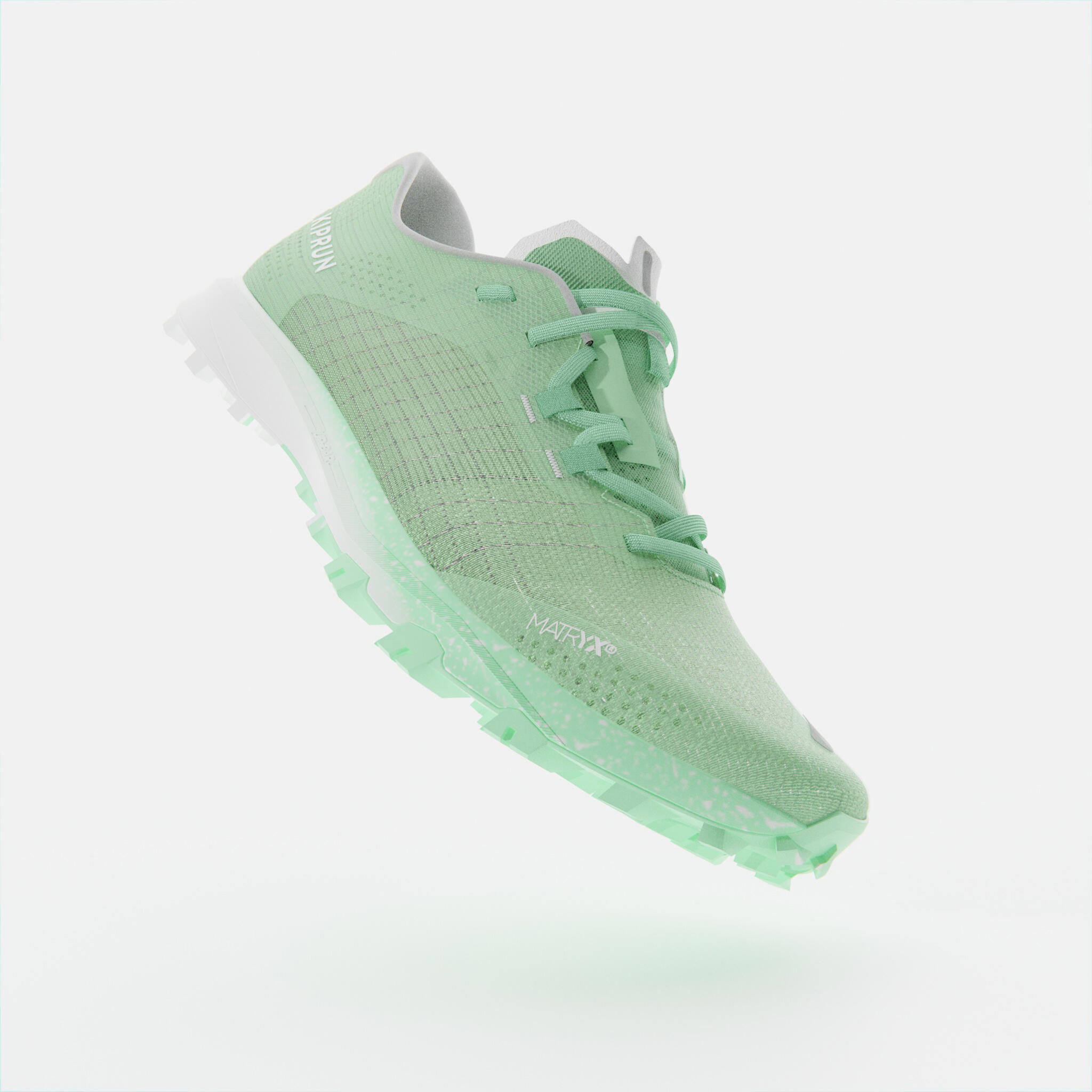 Kiprun Race Light Women's Trail Running Competition Shoes - Light Green