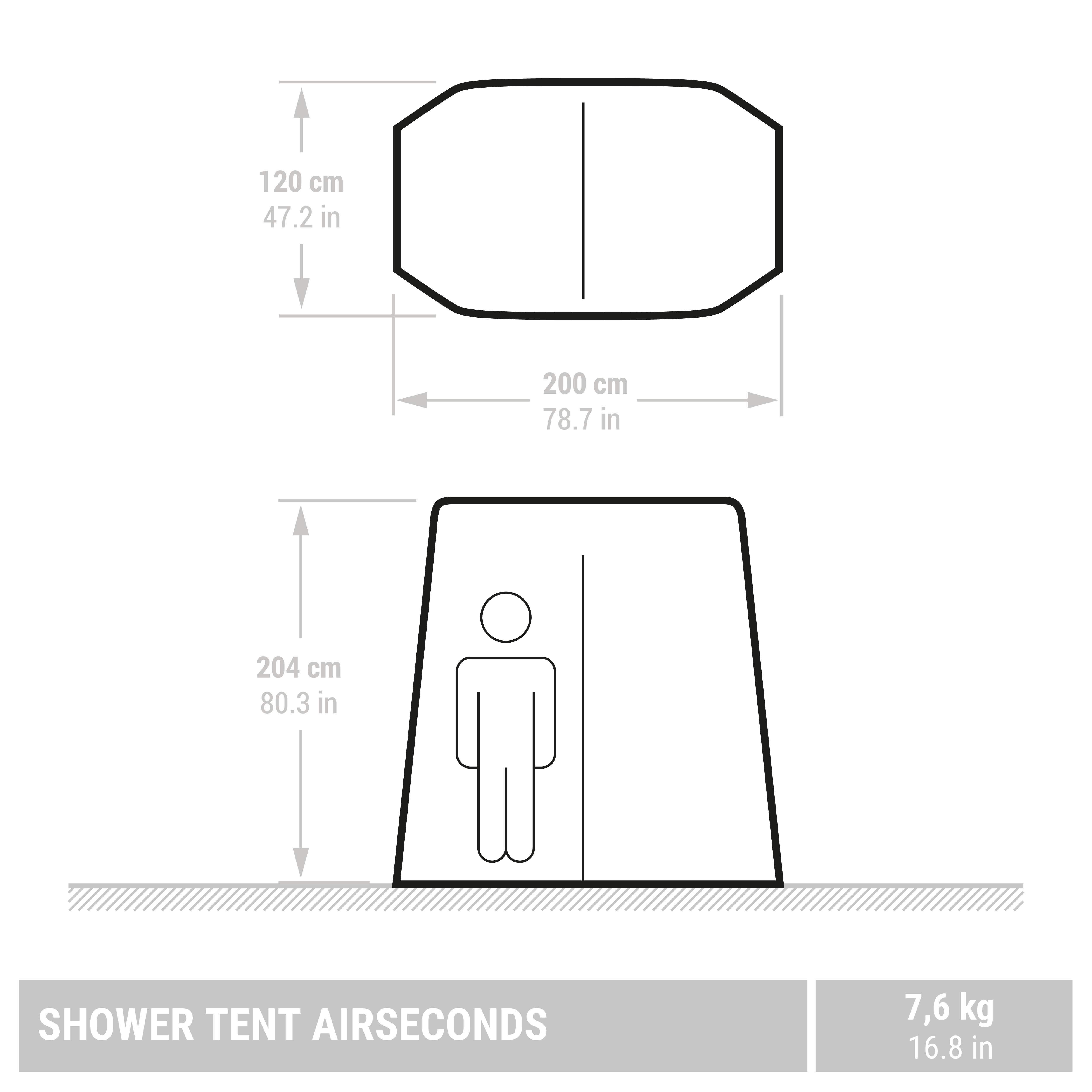 Inflatable Camping Shower Tent Airseconds Fresh Fabric