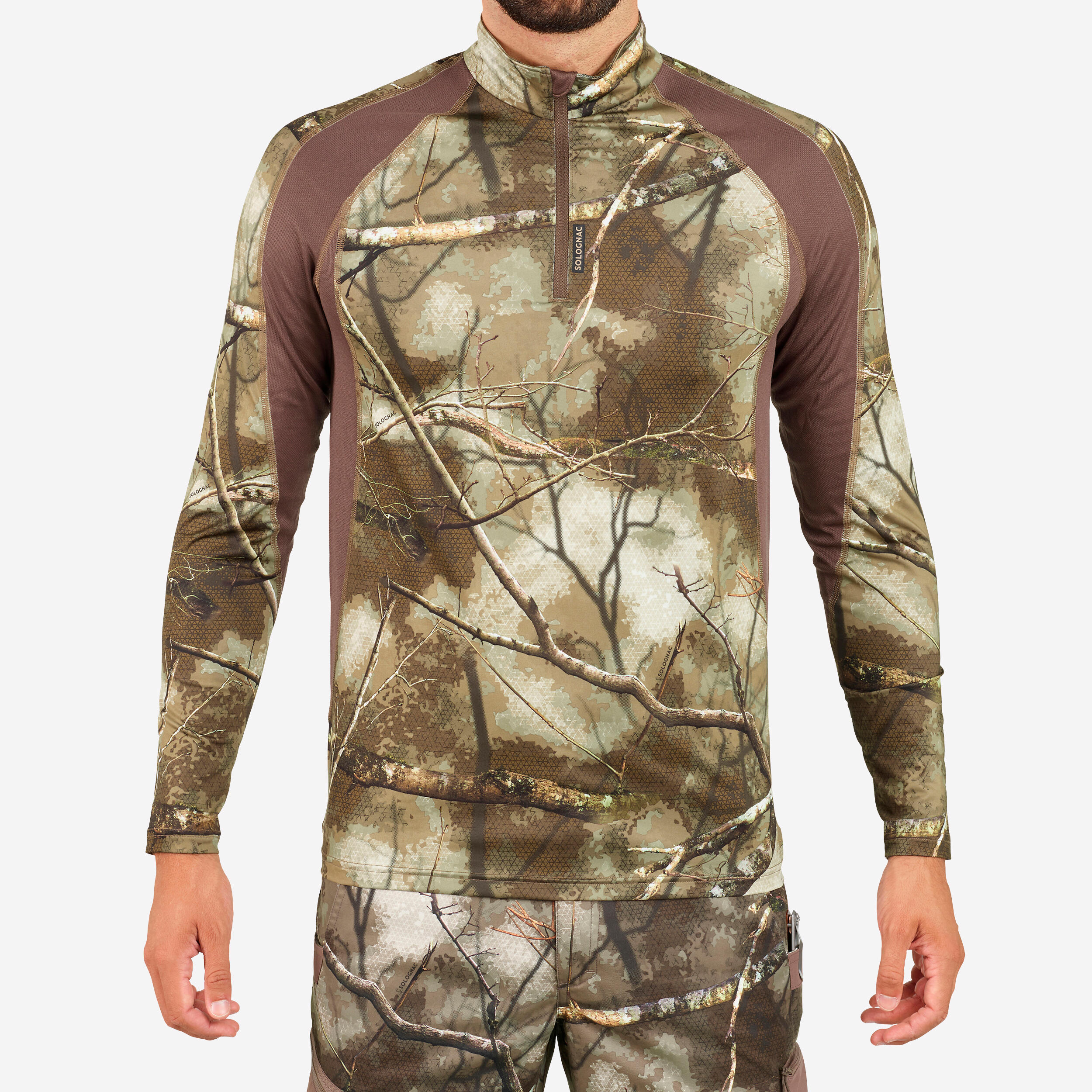 Long-Sleeve Breathable Silent Country Sport T-Shirt Treemetic 500 Camouflage