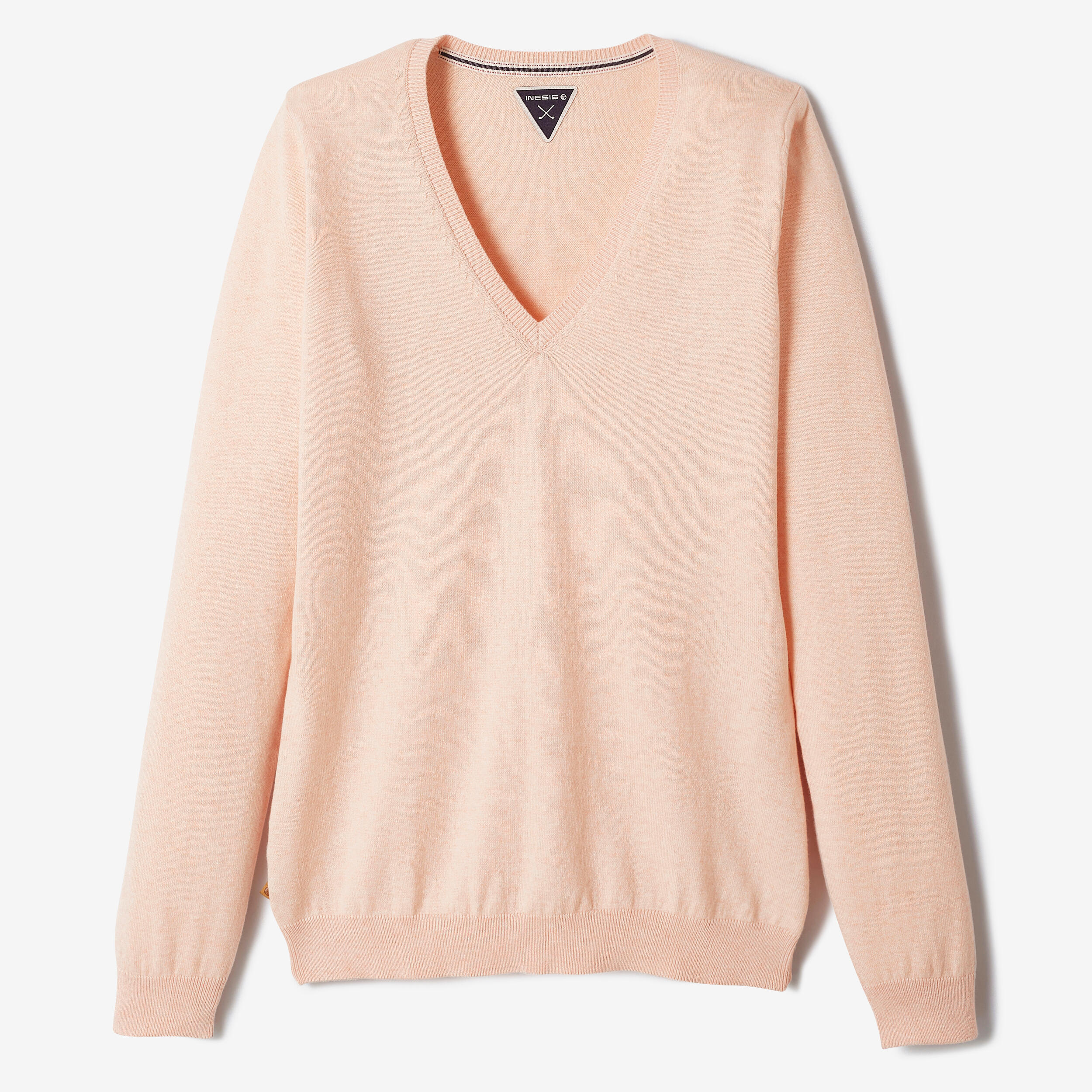 Women's Golf V-neck Pullover MW500 light pink