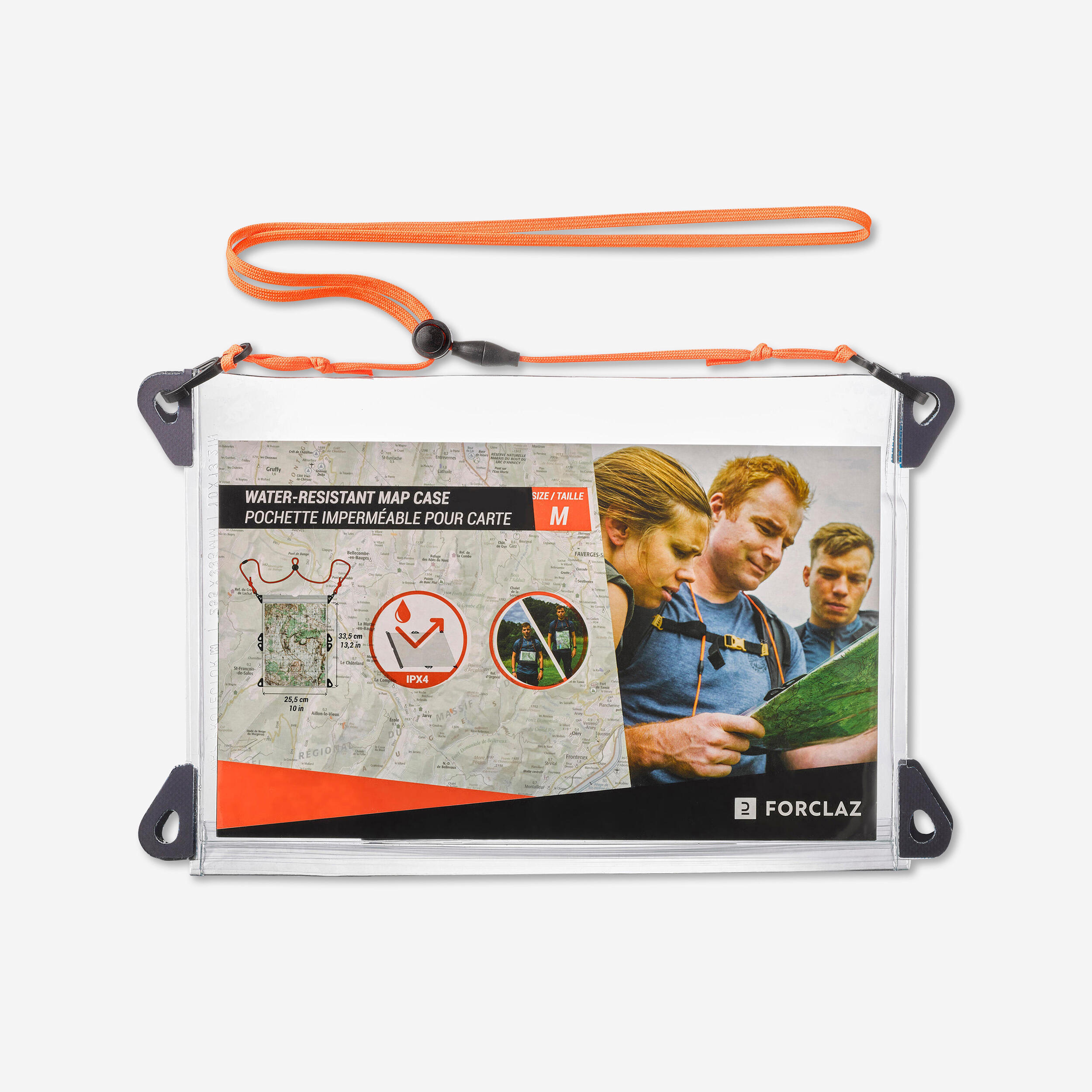 IPX4 RATED WATERPROOF MAP HOLDER FOR HIKING  TREKKING AND MULTI-SPORT RAIDS