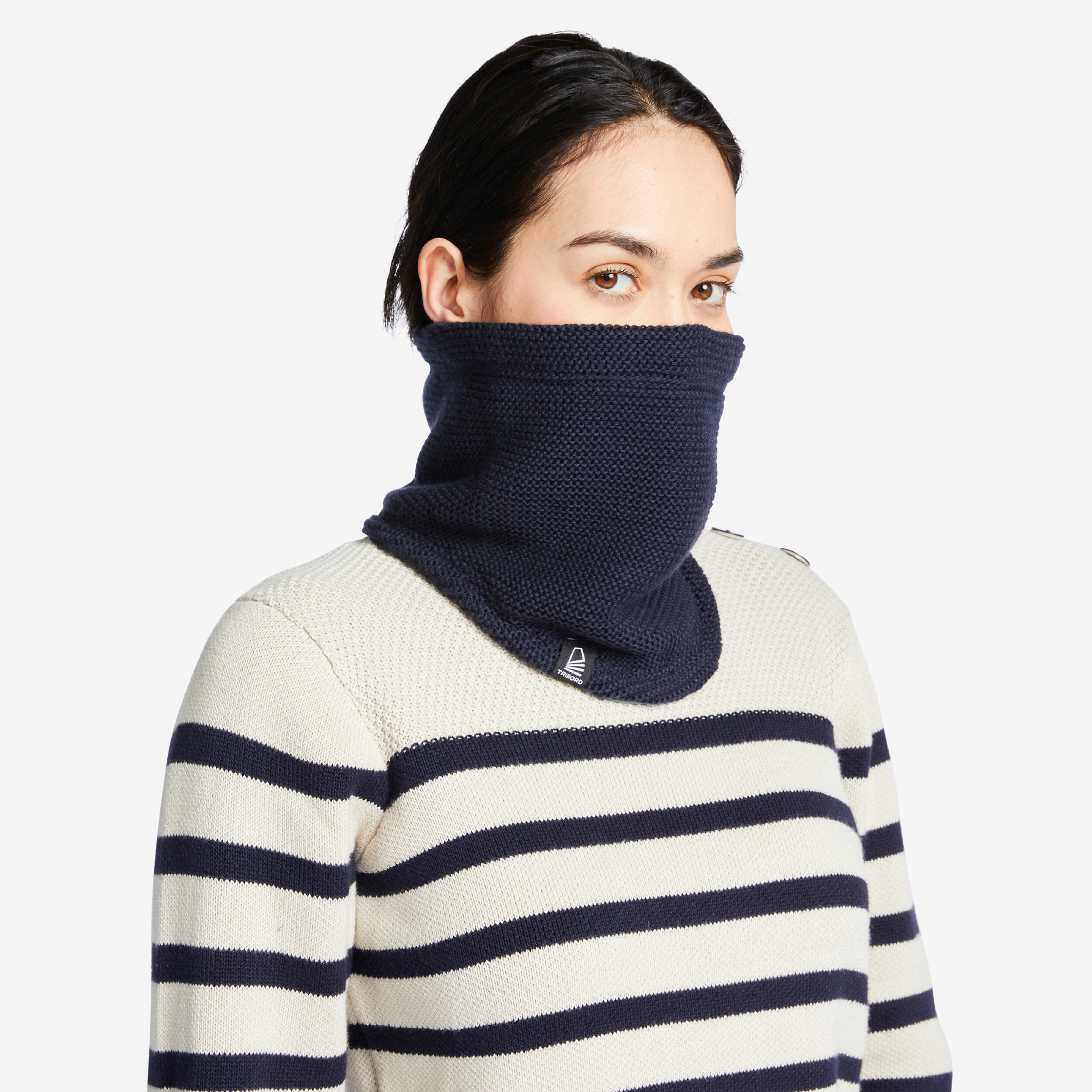 Adult neck warmer SAILING 100 - Navy blue