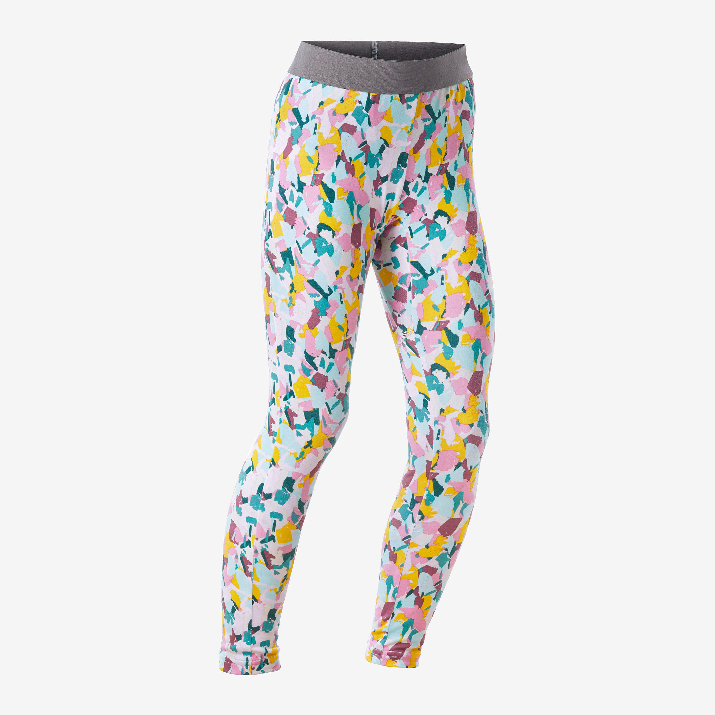 Kids’ Ski Thermal Base Layer  BL 500 Bottom Patterned