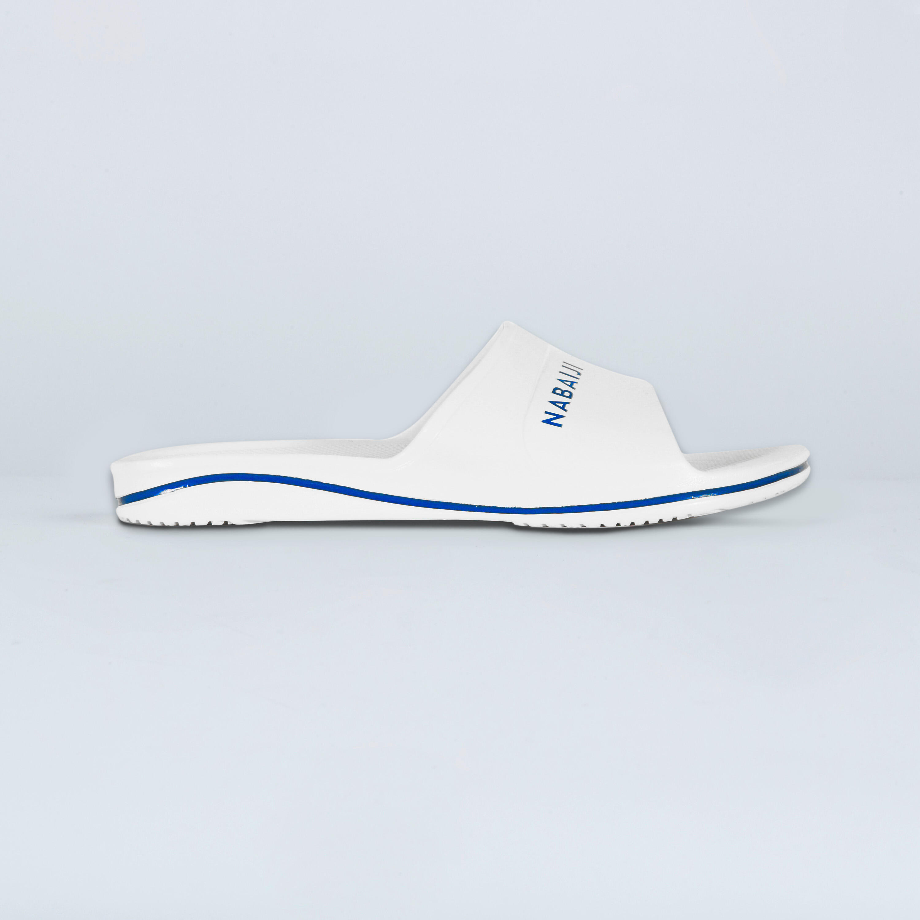 MEN'S POOL SLIDES 100 PLUS WHITE