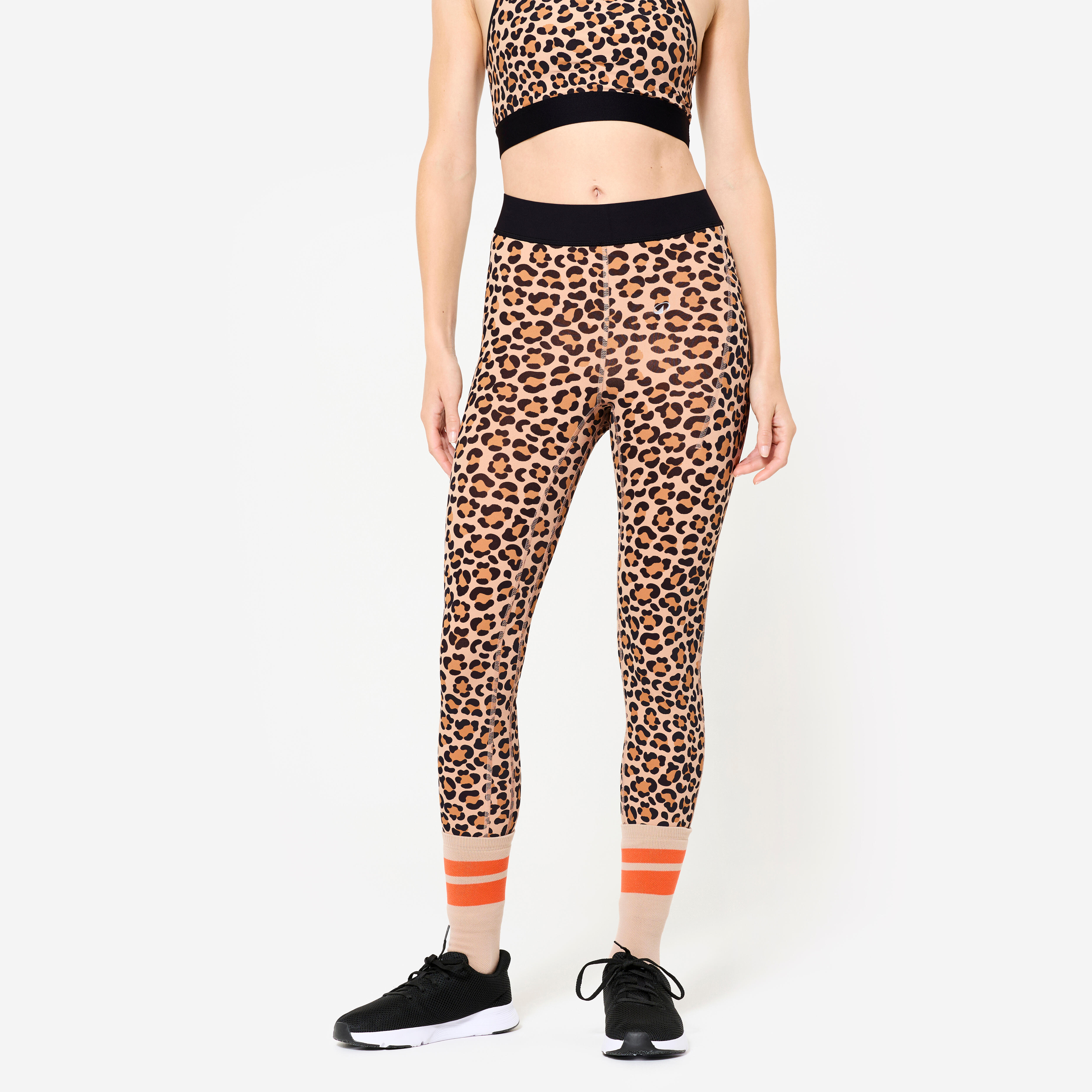 Women's Training Leggings - Leopard Print
