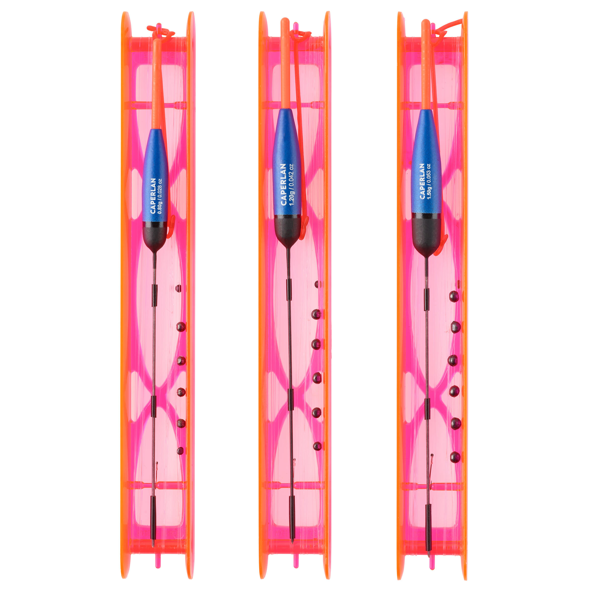 SET OF 3 RIGGED LINE FOR STILL RIVER FISHING RL500 C1 0.8 g 1.2 g 1.5 g