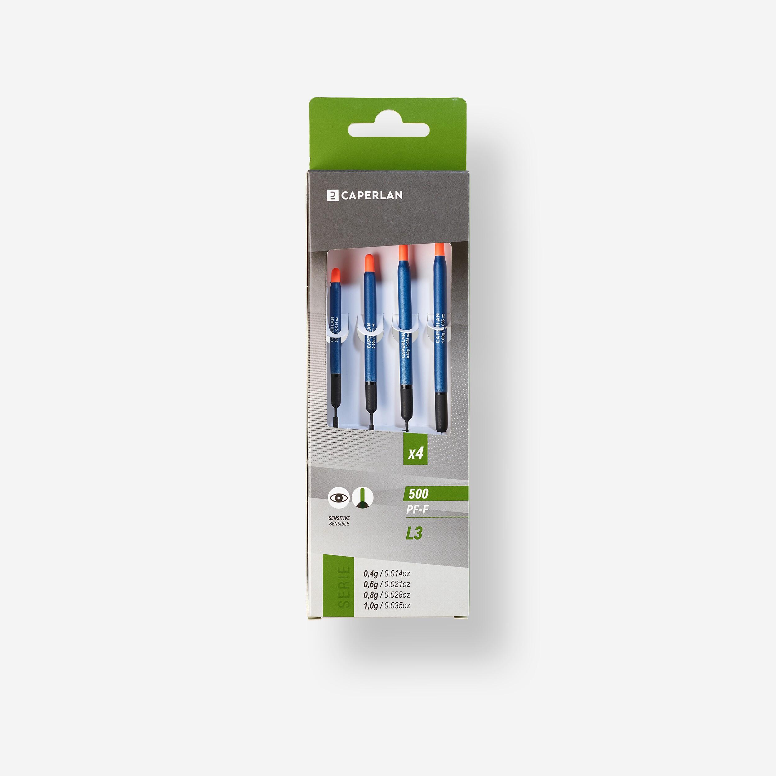 SET OF 4 L3 FLOATS FOR STILL LAKE FISHING PF-F500  0.4g/0.6g/0.8g/1g