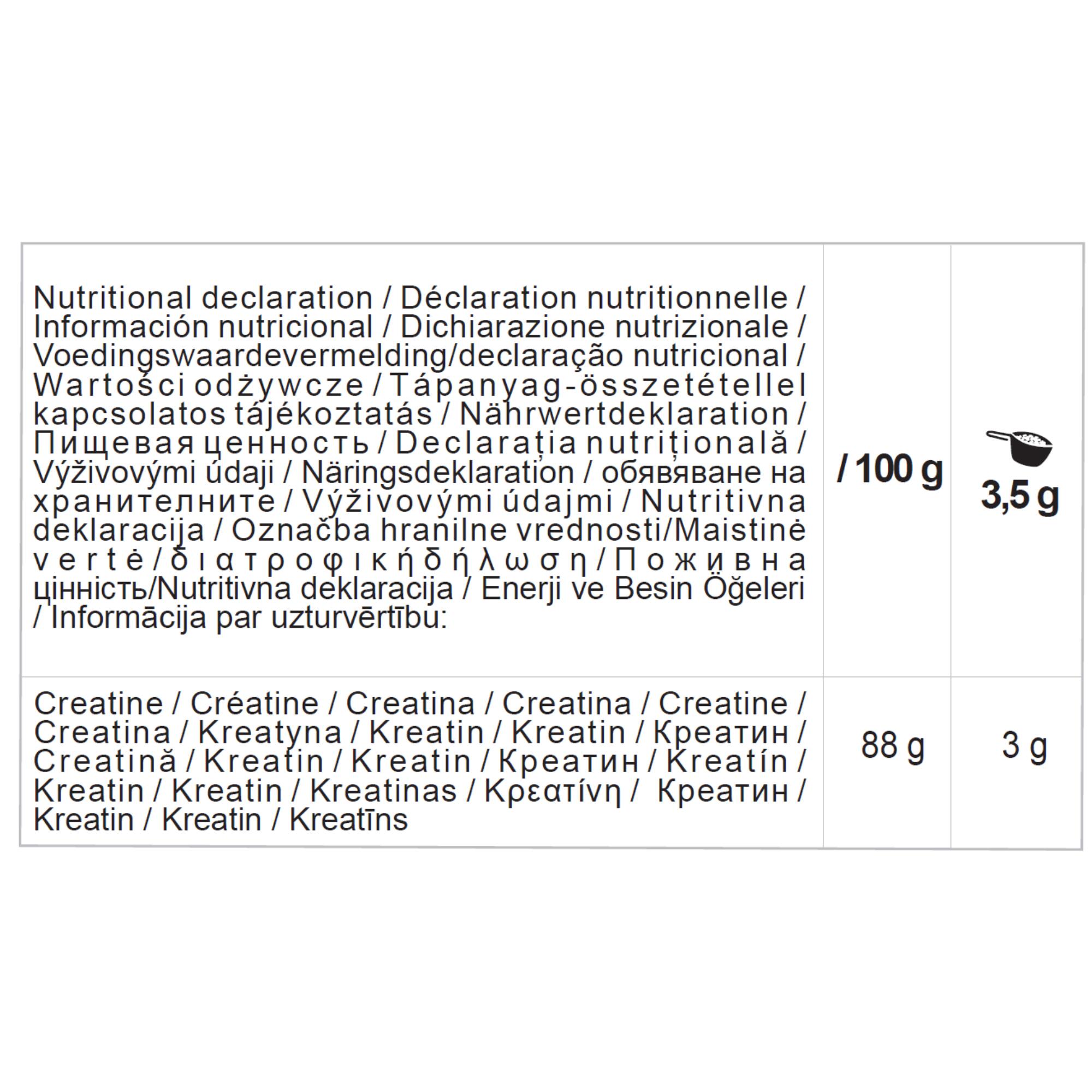 Creapure® Certified Creatine Monohydrate Neutral 300 g