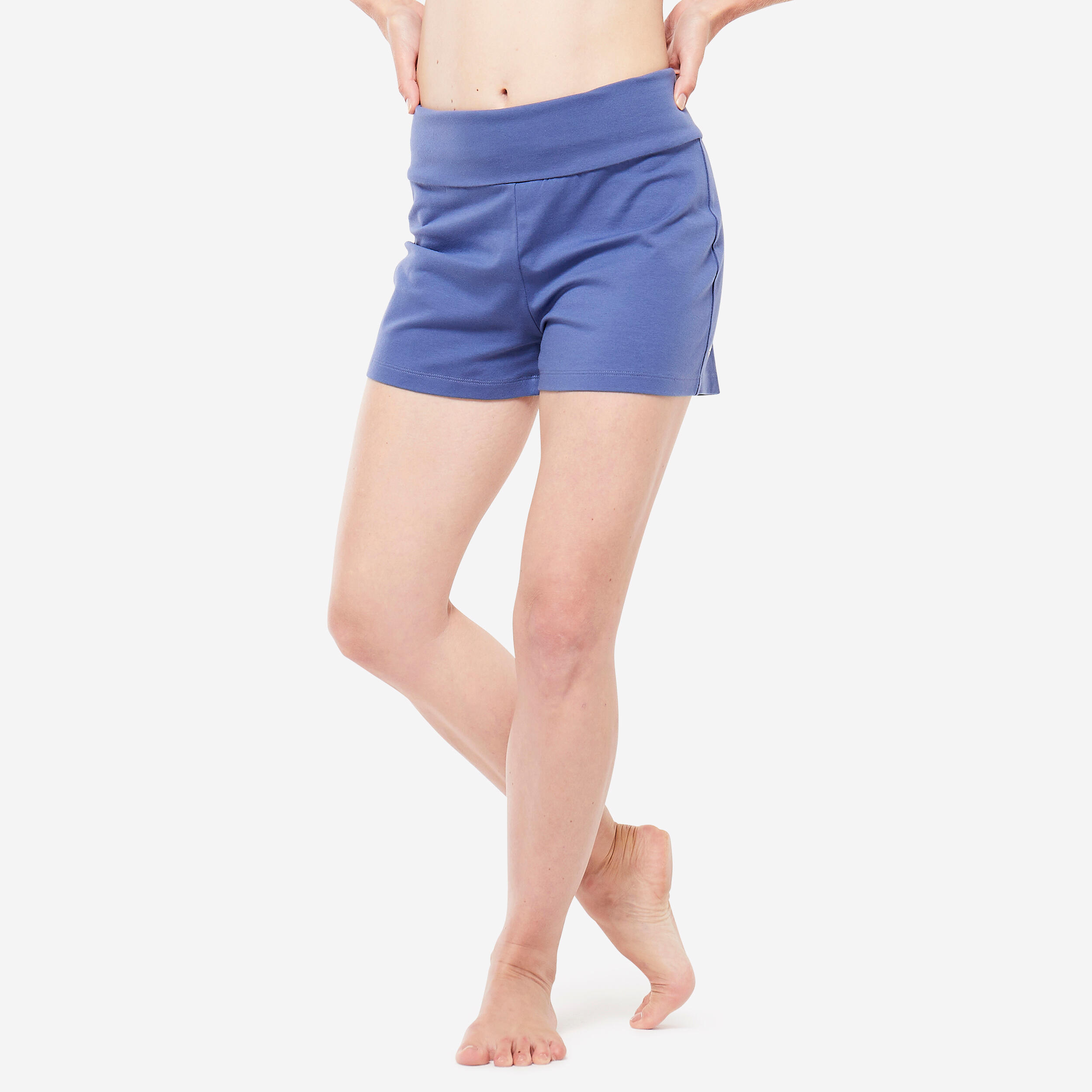 Women's Cotton Gentle Yoga Shorts - Blue