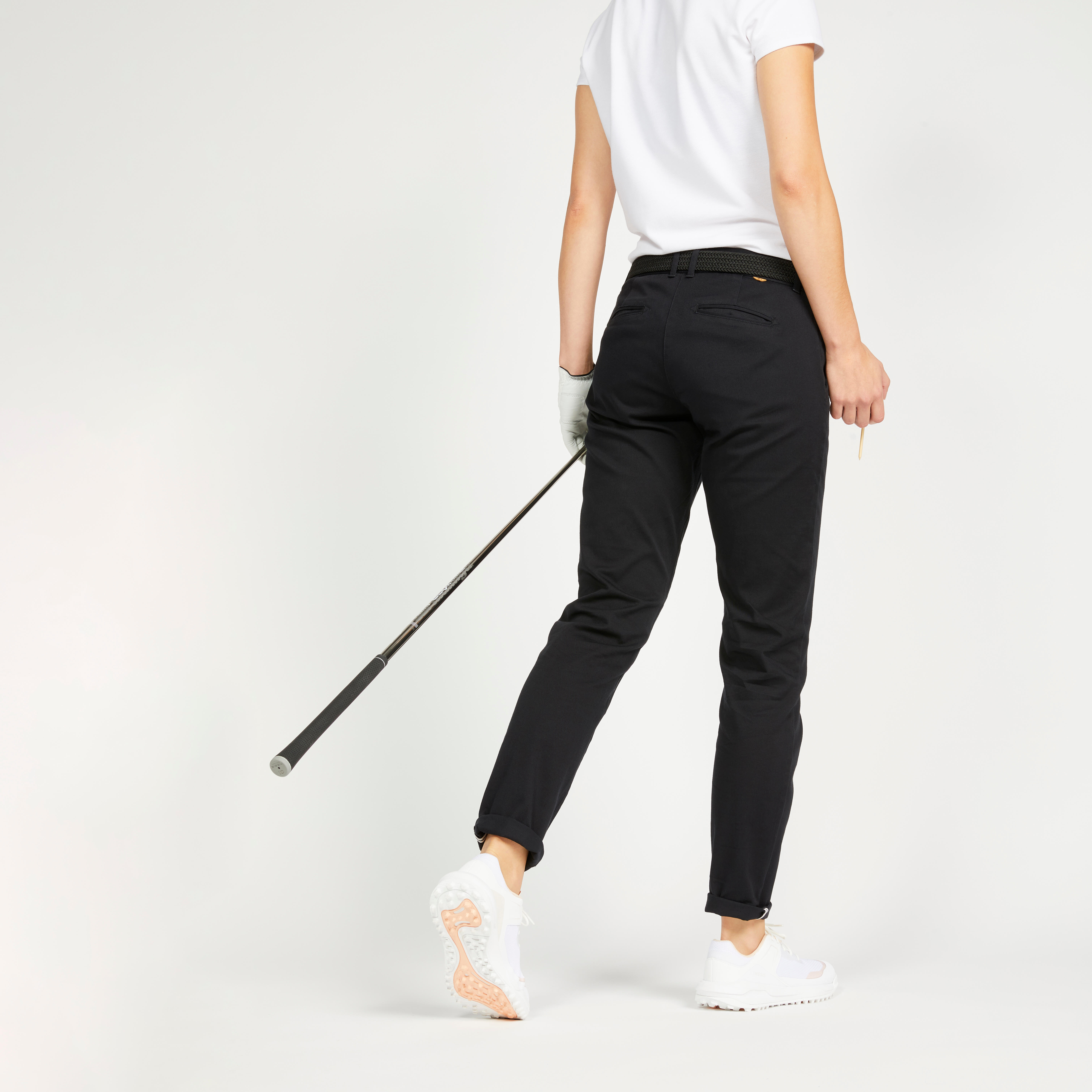 Women's Golf Trousers - MW500 Black