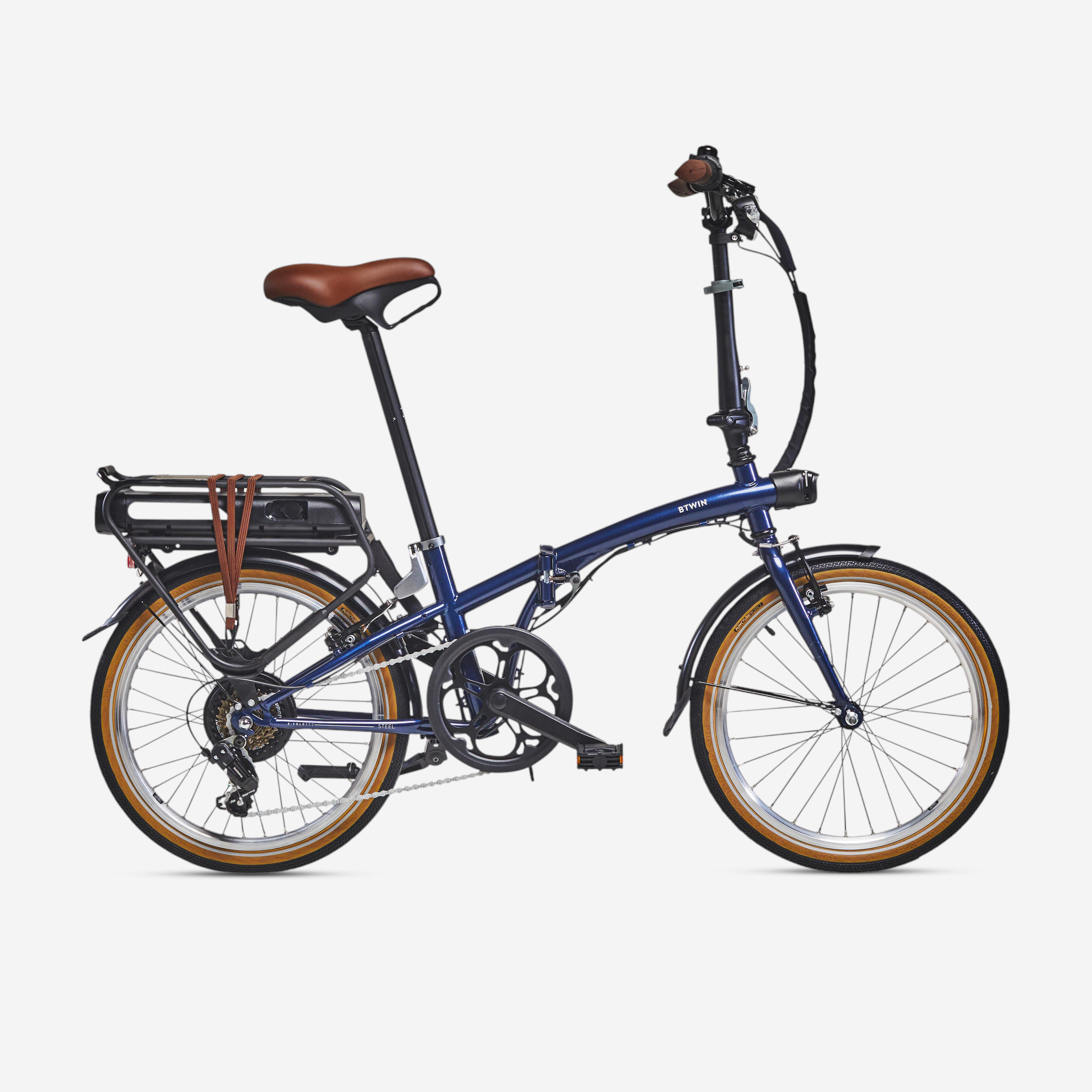 Electric Folding Bike E-Fold 500 - Blue