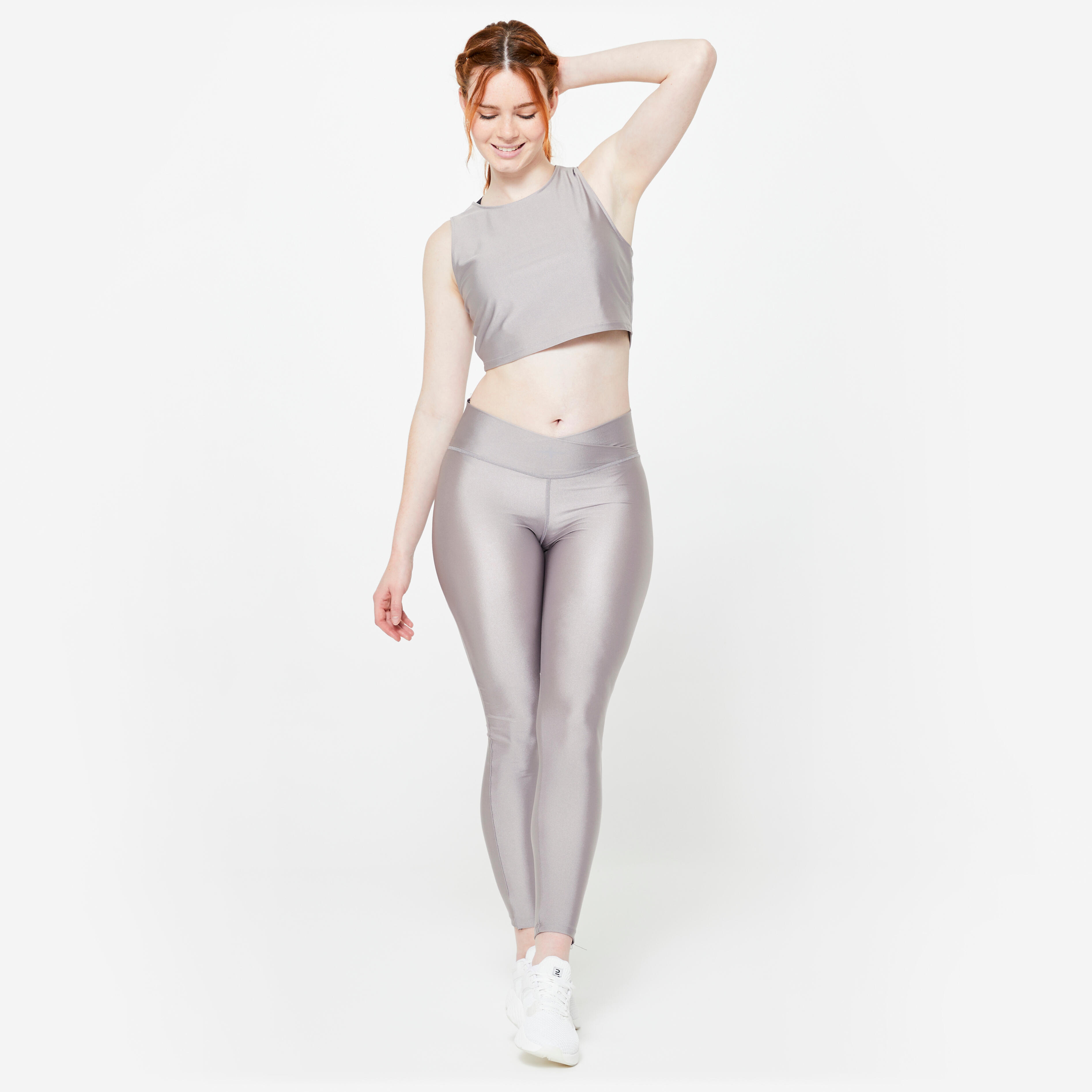 Women's Non-Slip Fitness Socks 500