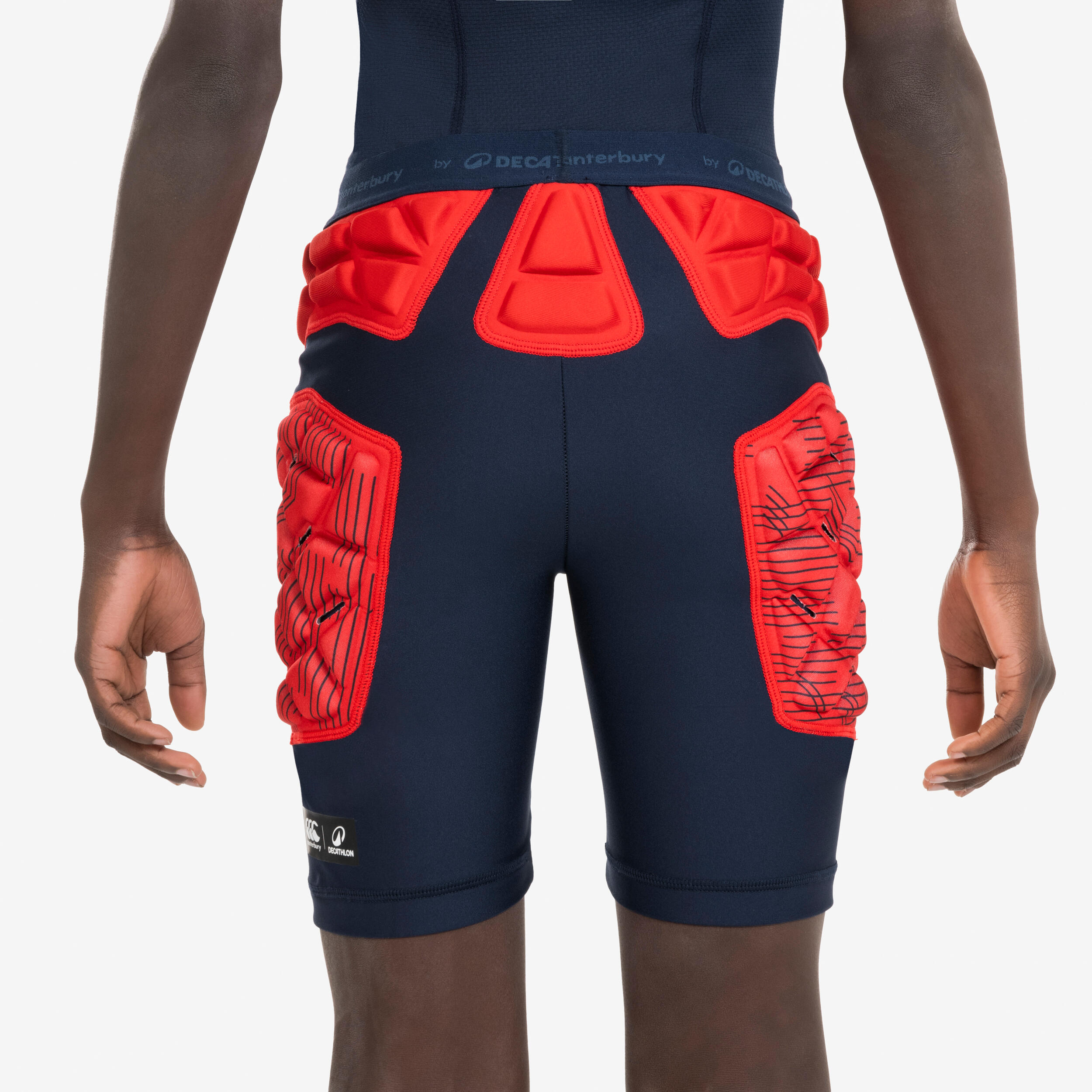 Kids' Protective Rugby Undershorts R500 - Blue
