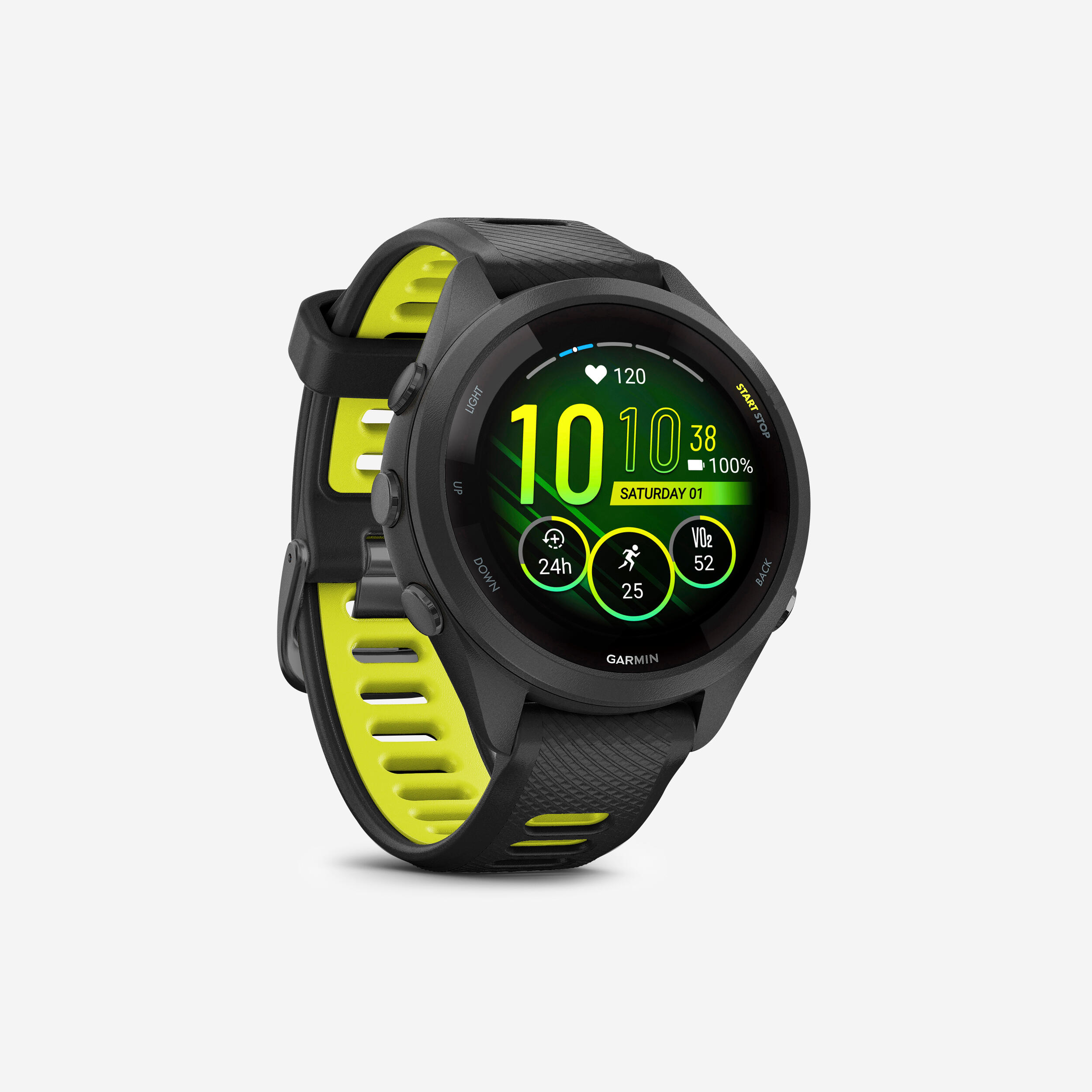 Cardio GPS Multi-Sport Smartwatch Forerunner 265S Music - Black/Yellow