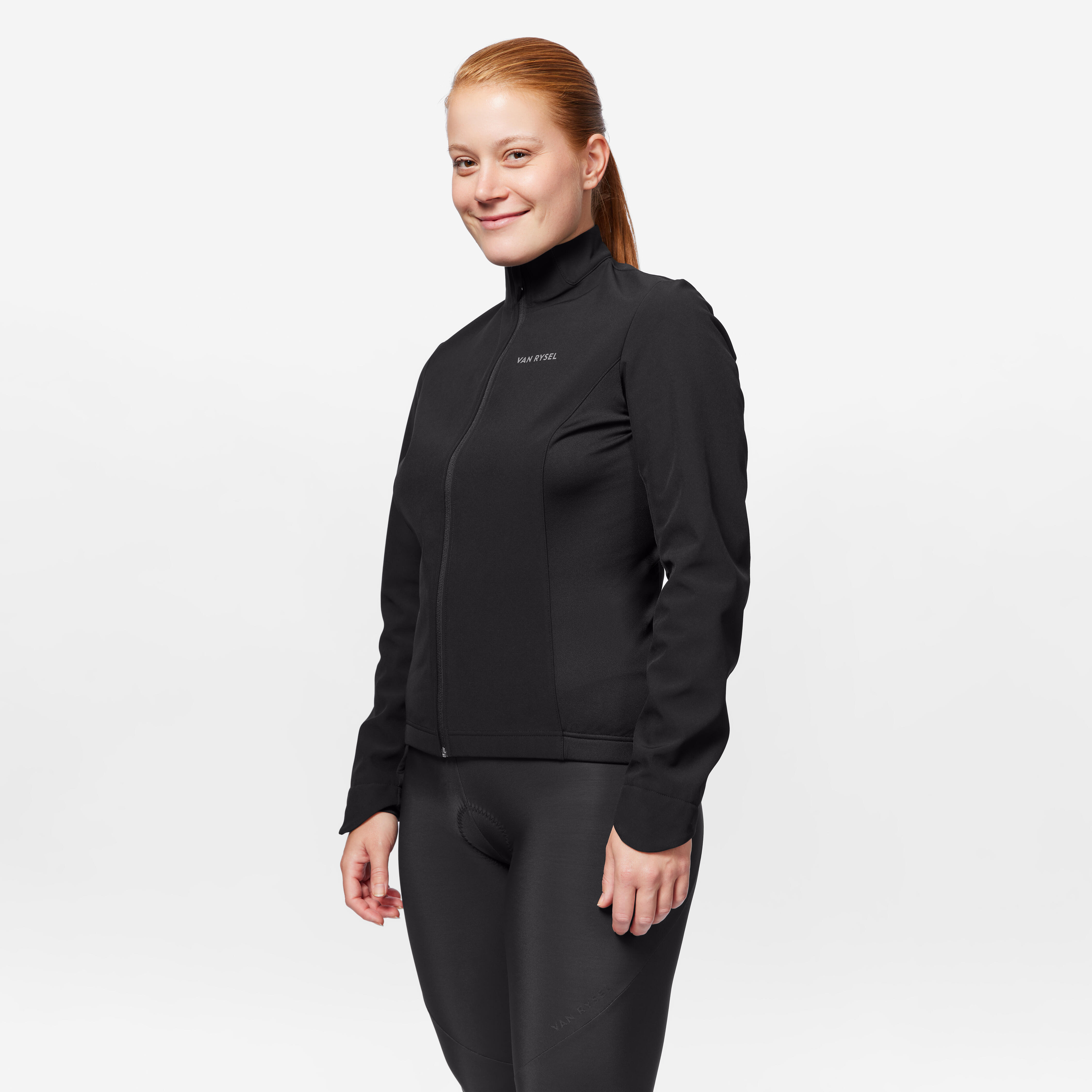 Women's Winter Road Cycling Jacket 100 - Black