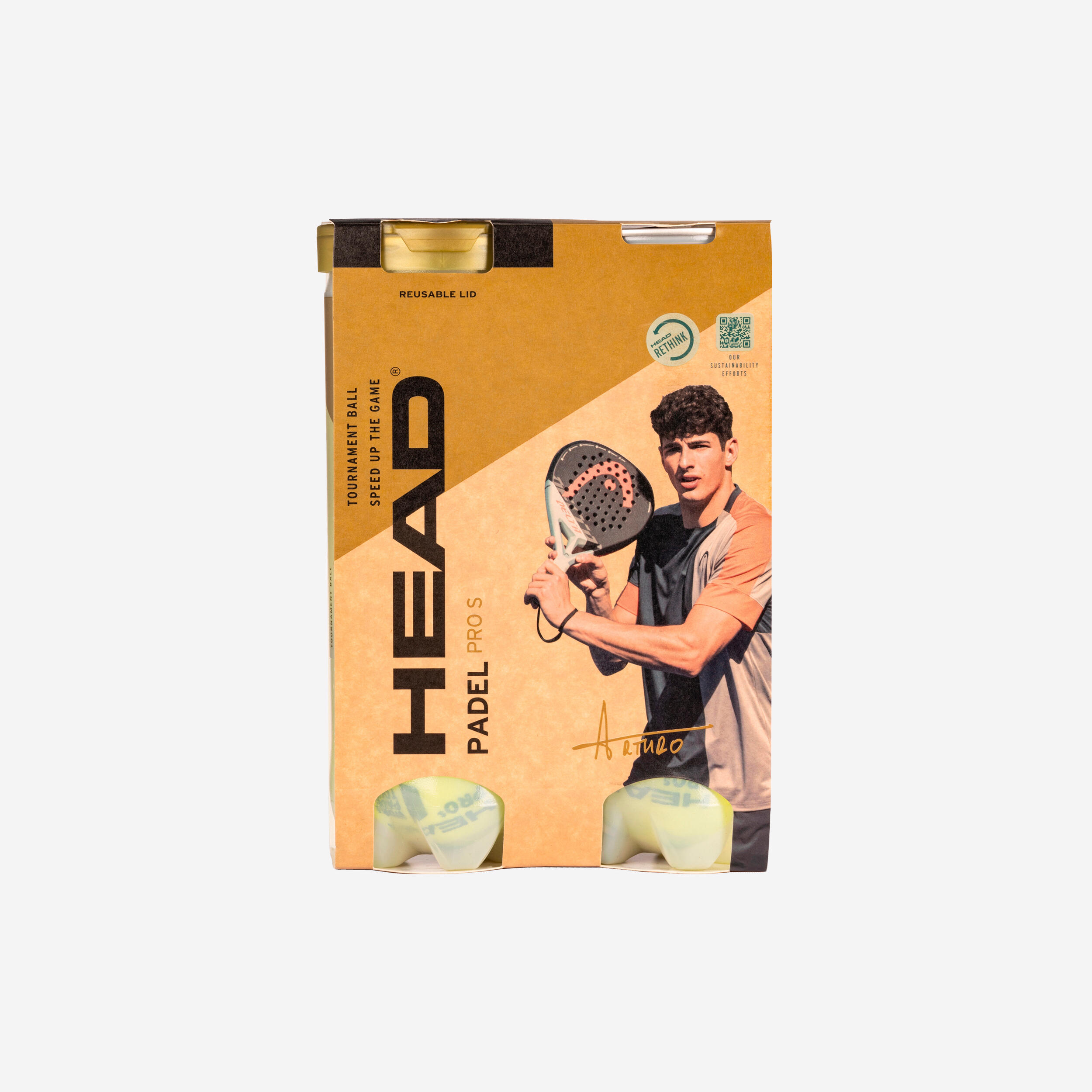 Pressurised Padel Balls Pro S - Bi-Pack of 3-Ball Tubes