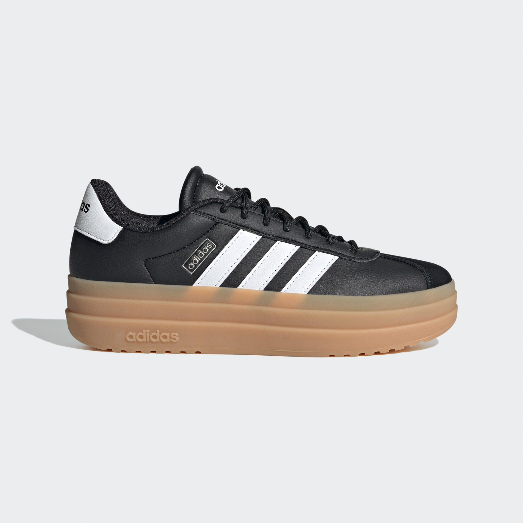 WOMEN'S ADIDAS VL COURT BOLD WALKING TRAINERS - WHITE RUBBER
