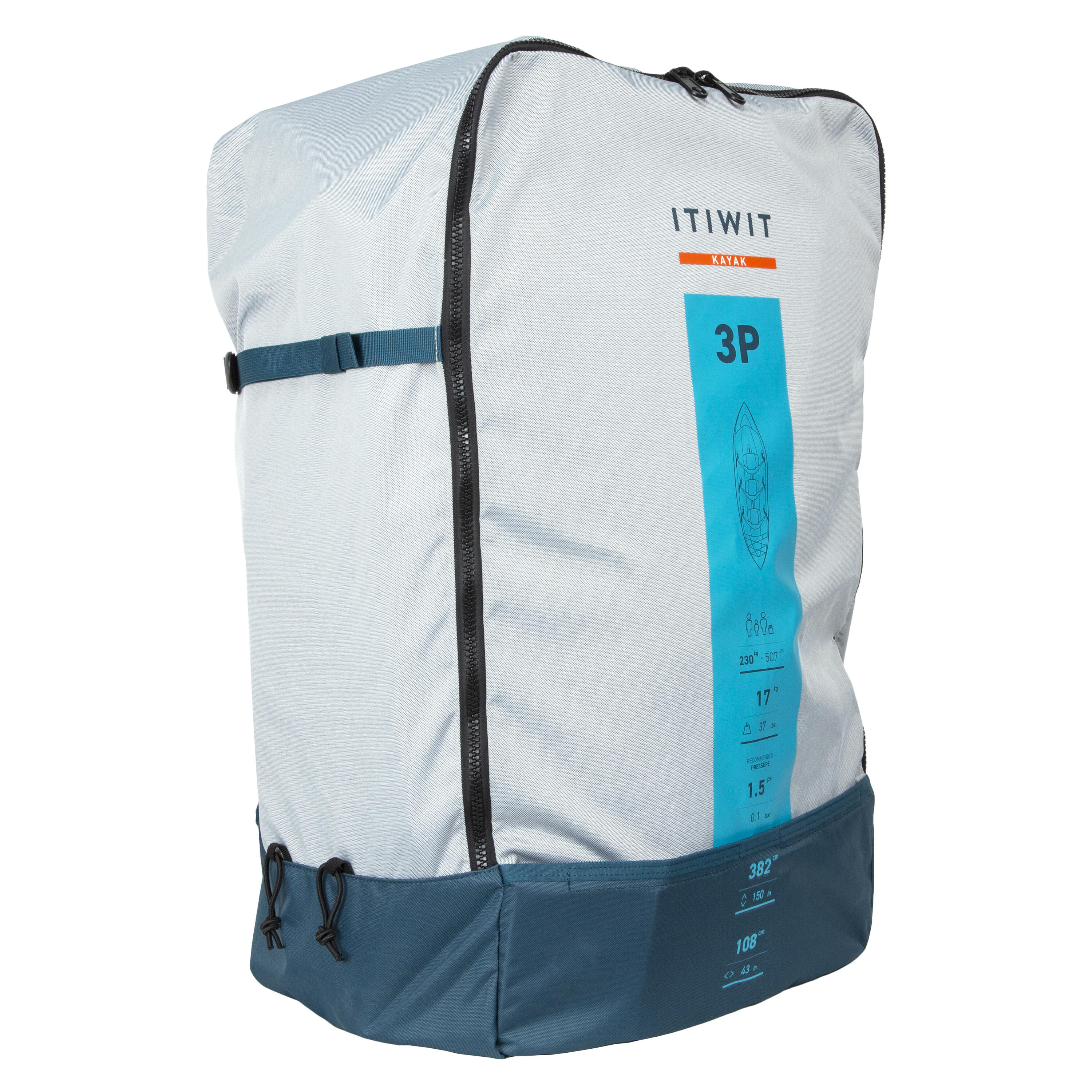 Carry backpack for Itiwit 100 1P  2P or 3P kayaks