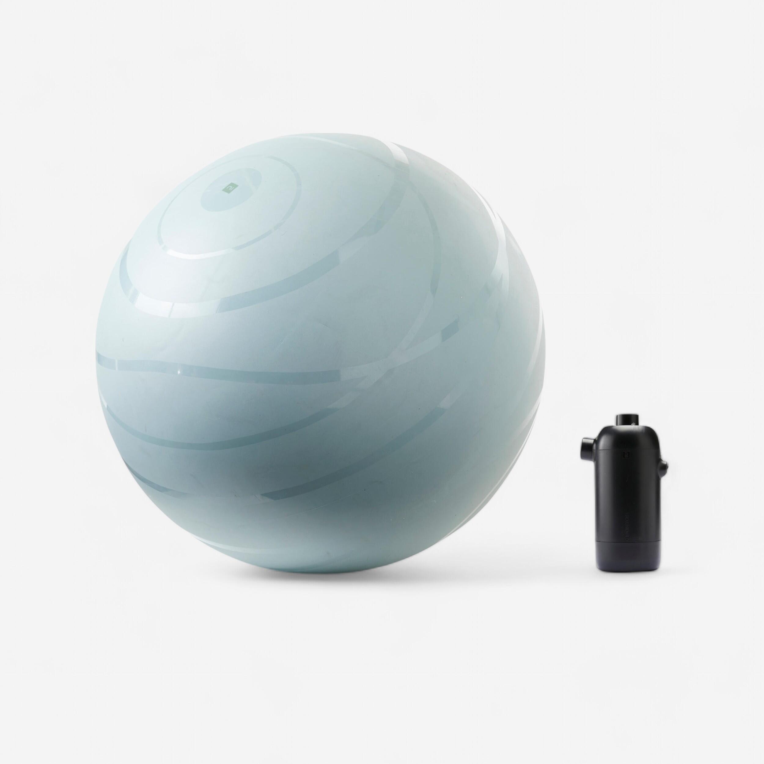 Gym Ball with Pump Included for Quick Inflation/Deflation Size 1/55 cm