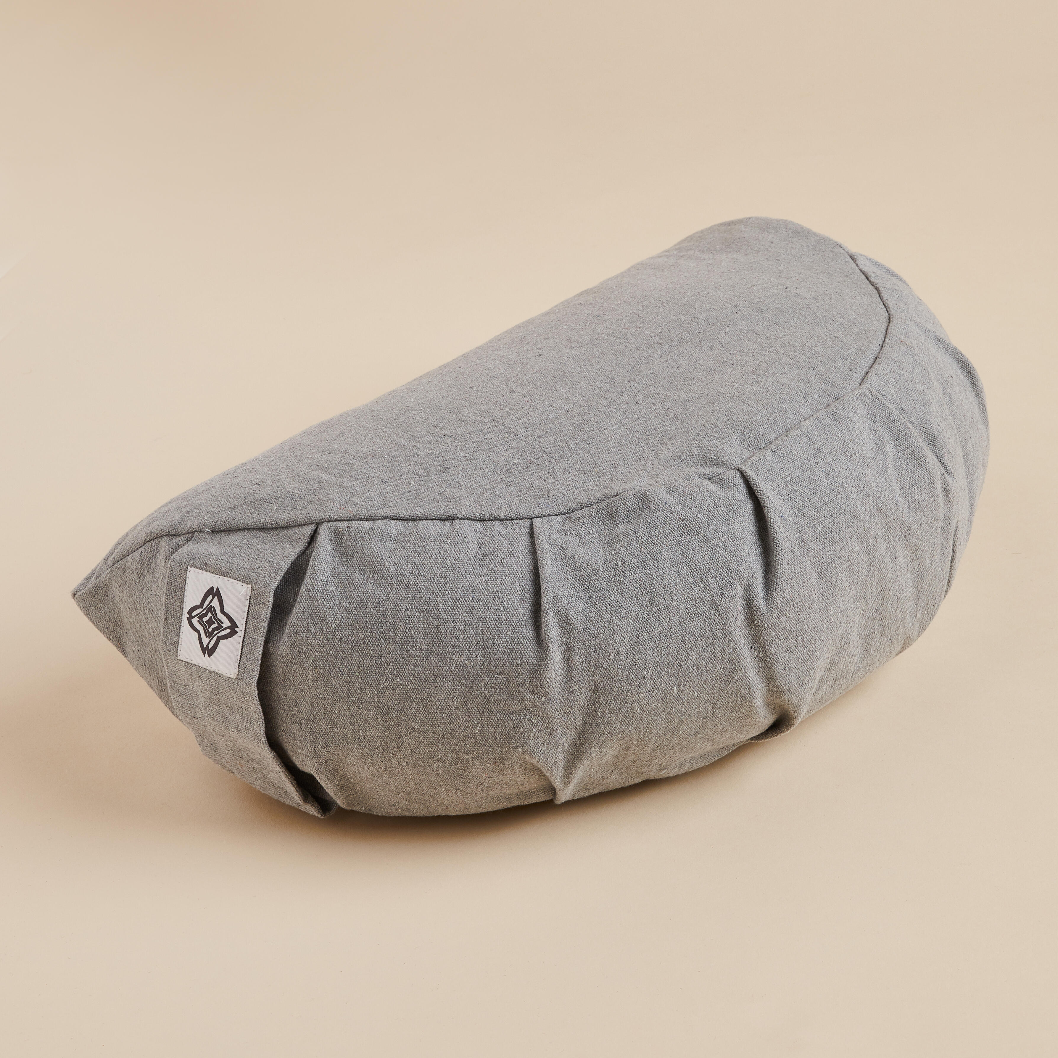 Yoga/Meditation Cushion 1/2 Moon - Grey