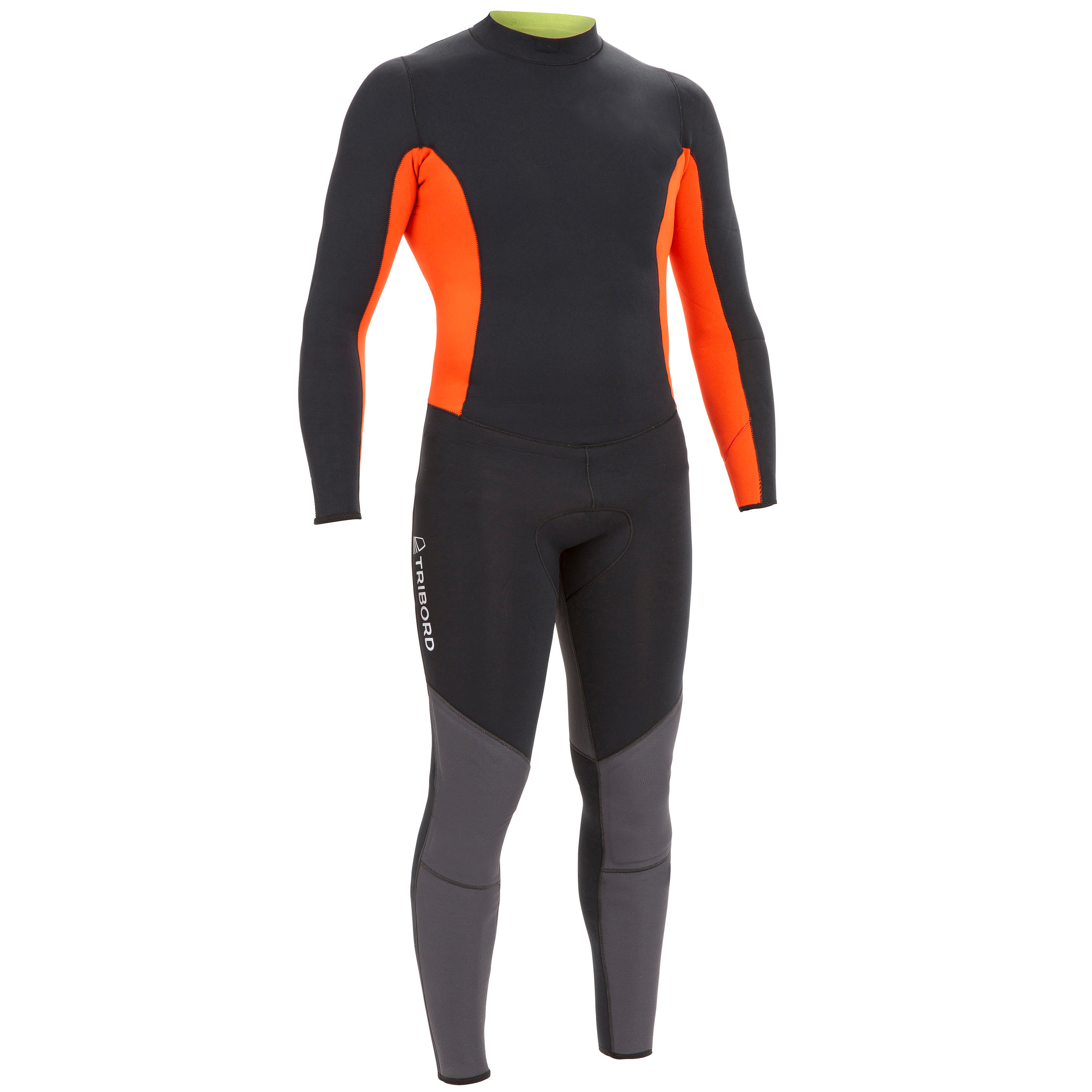 Dinghy 500 Men's Sailing GBS 3/2 mm Neoprene Wetsuit - Black/Orange