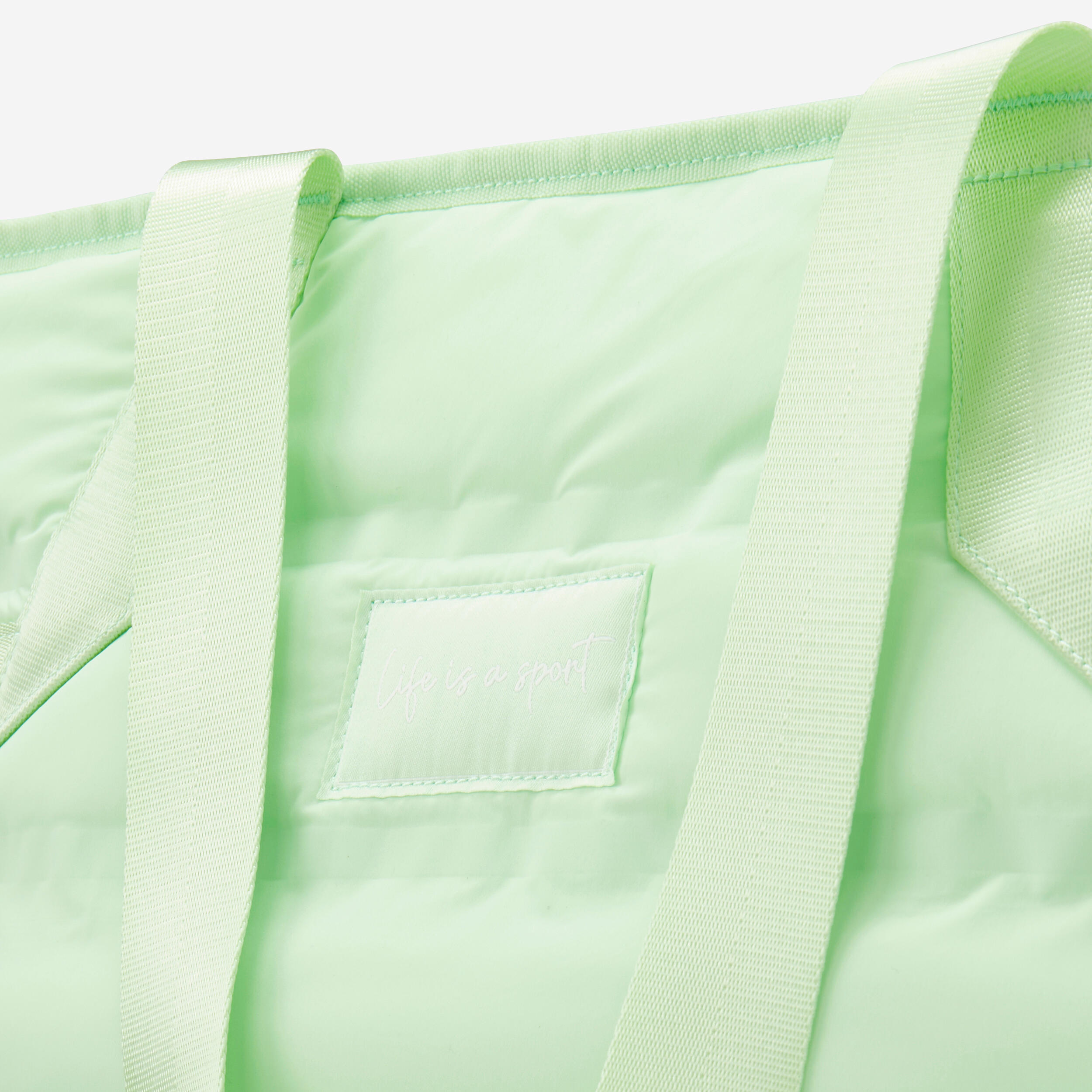 Women's 25 L Padded Fitness Training Tote Bag - Light Green