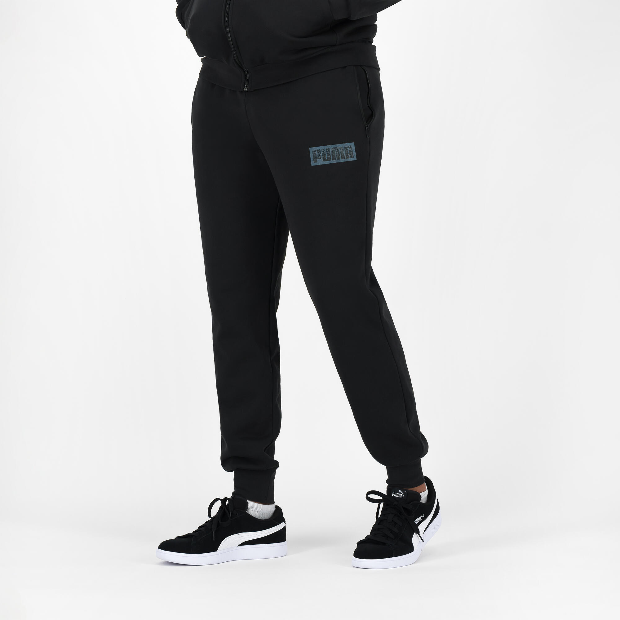 Men's Jogging Bottoms - Black Print