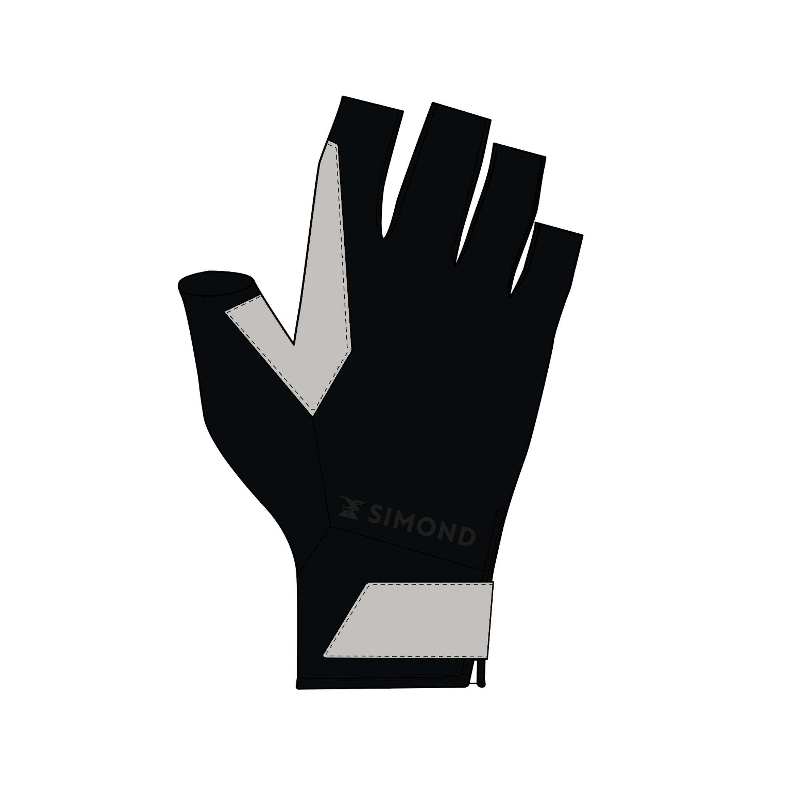 Via Ferrata mittens - Black and beige