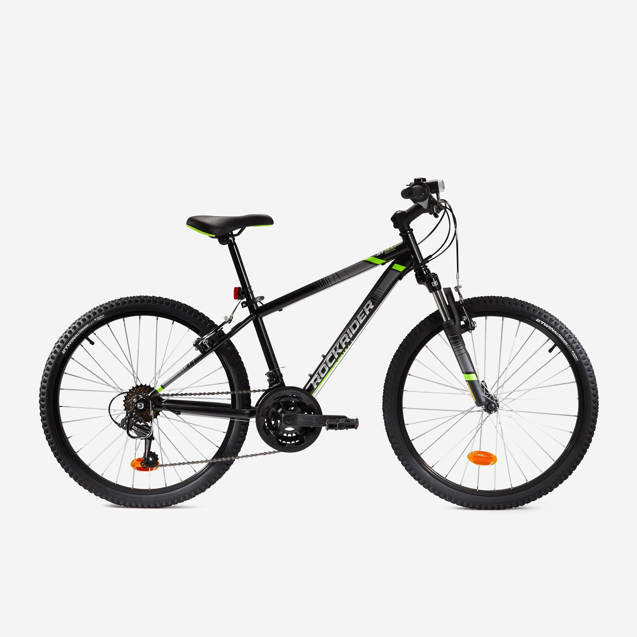 24 Inch Kids Mountain bike Rockrider ST 500 9-12 Years old - Black