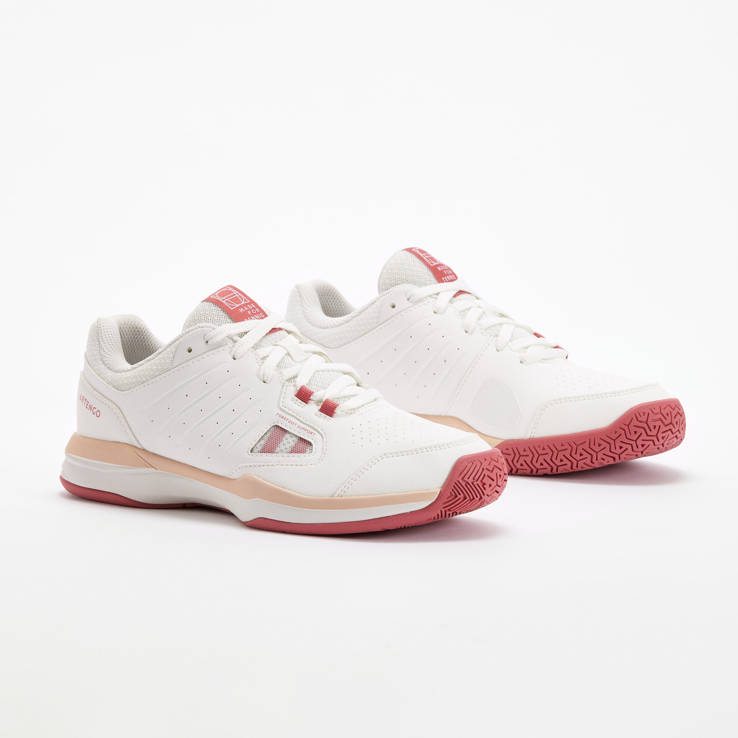 Women's Tennis Shoes TS500 - Cotton White