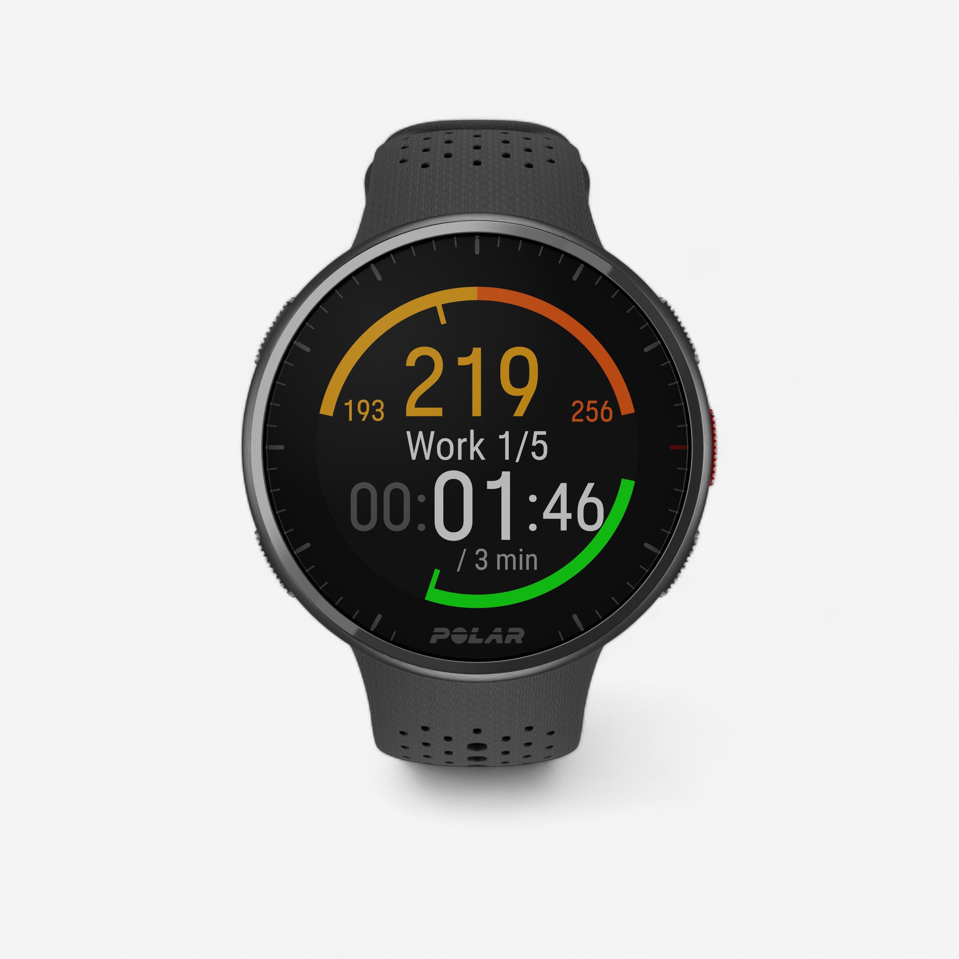POLAR PACER PRO GPS HEART RATE SMART WATCH WITH INTEGRATED BAROMETER - BLACK