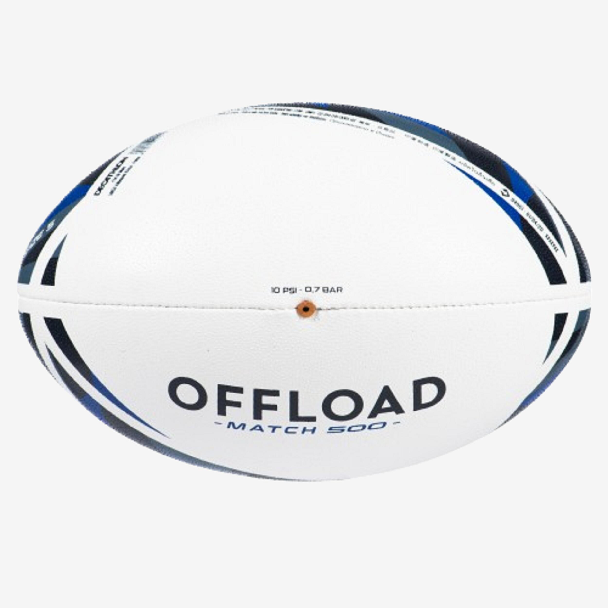 Rugby Ball R500 Match Size 5 - Blue