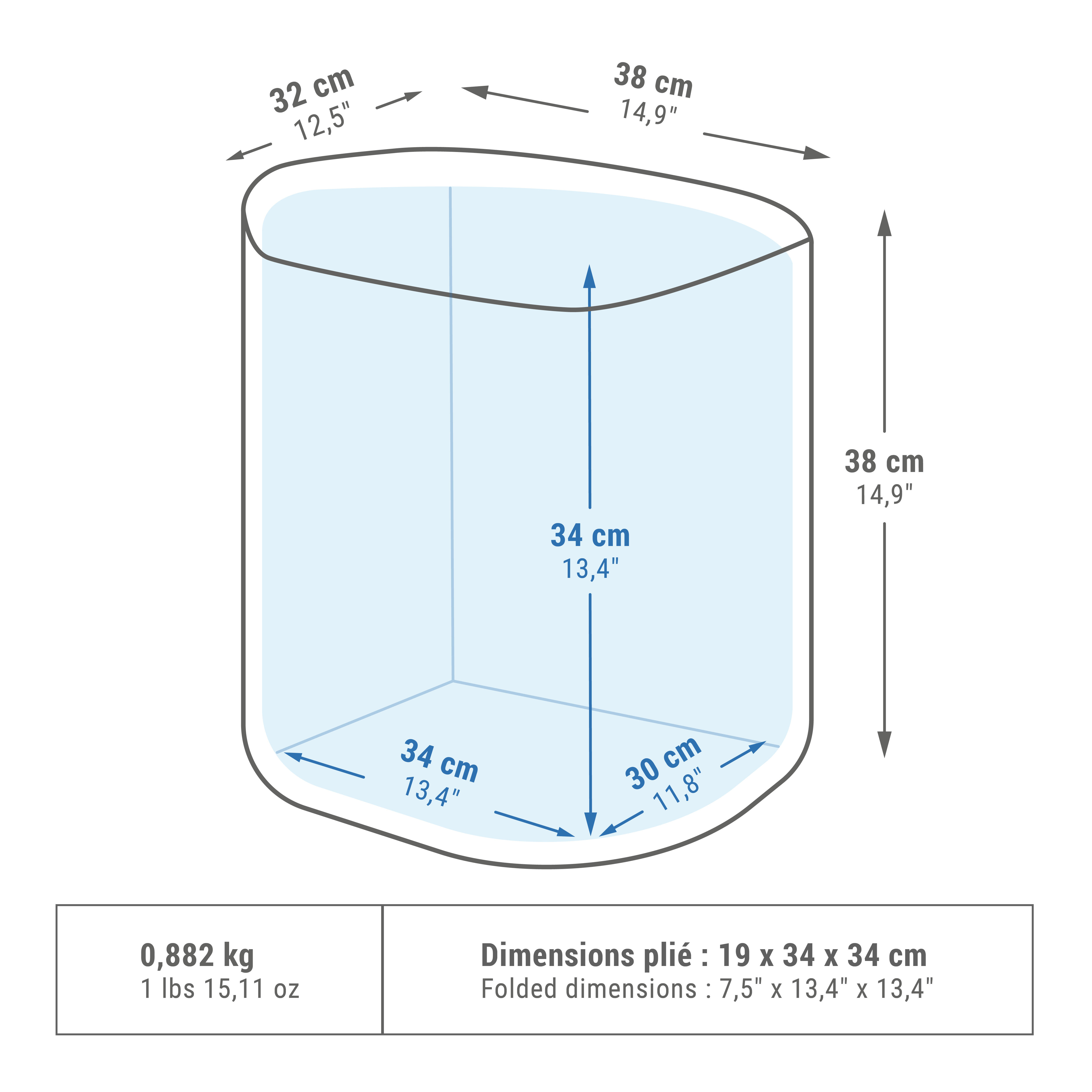 SOFT CAMPING ICE CHEST - 30L - COLD STORAGE LASTING 9 HOURS