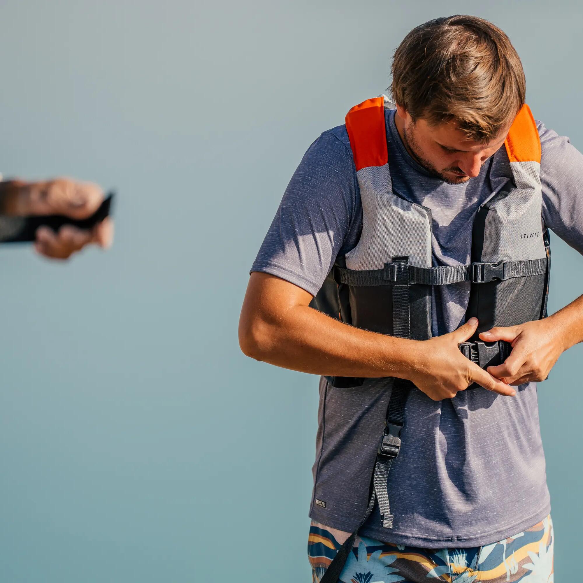 Life vest 50N+ Grey - Kayaks  SUPs  Dinghies