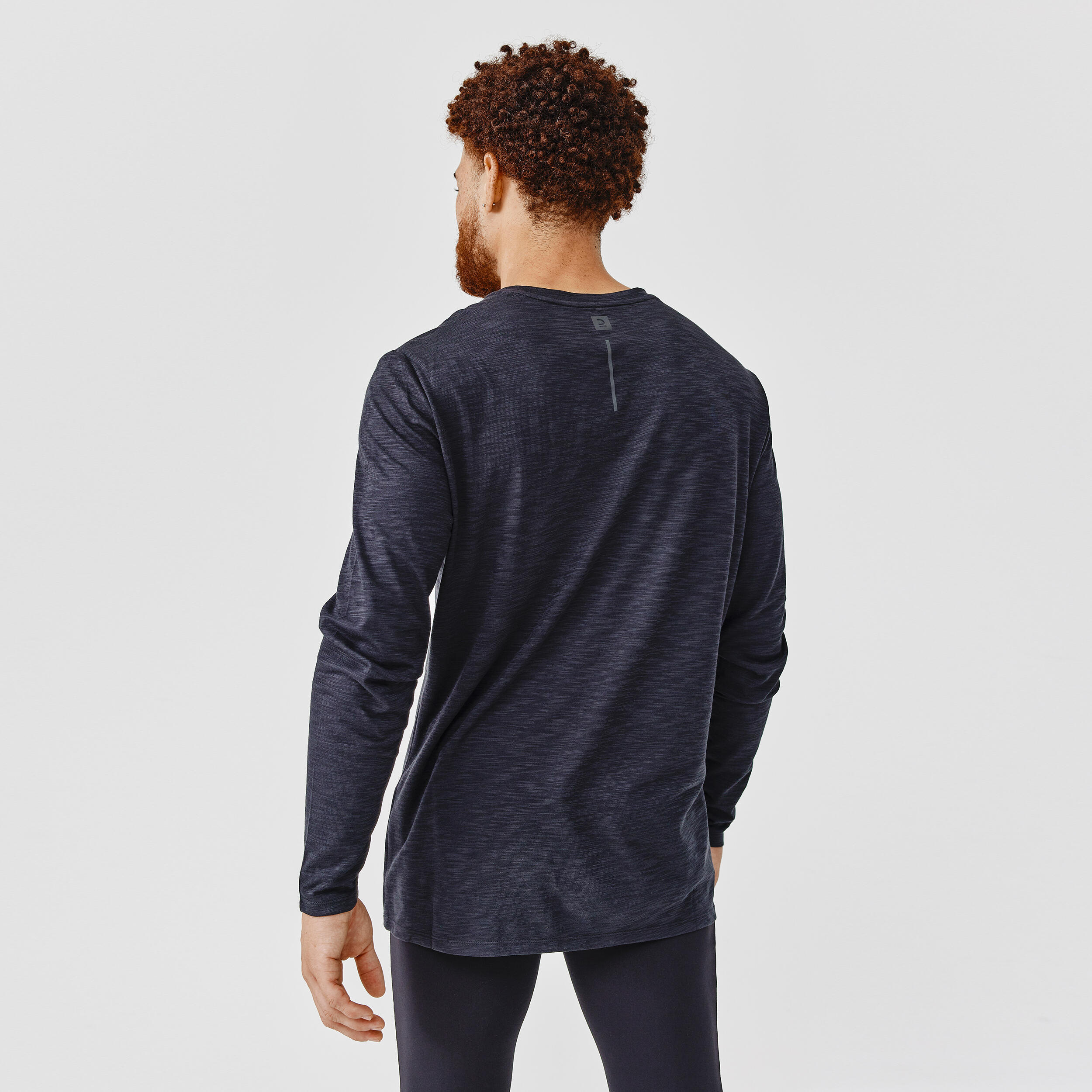 Men's Running Breathable Long-Sleeved T-shirt Dry+ - black