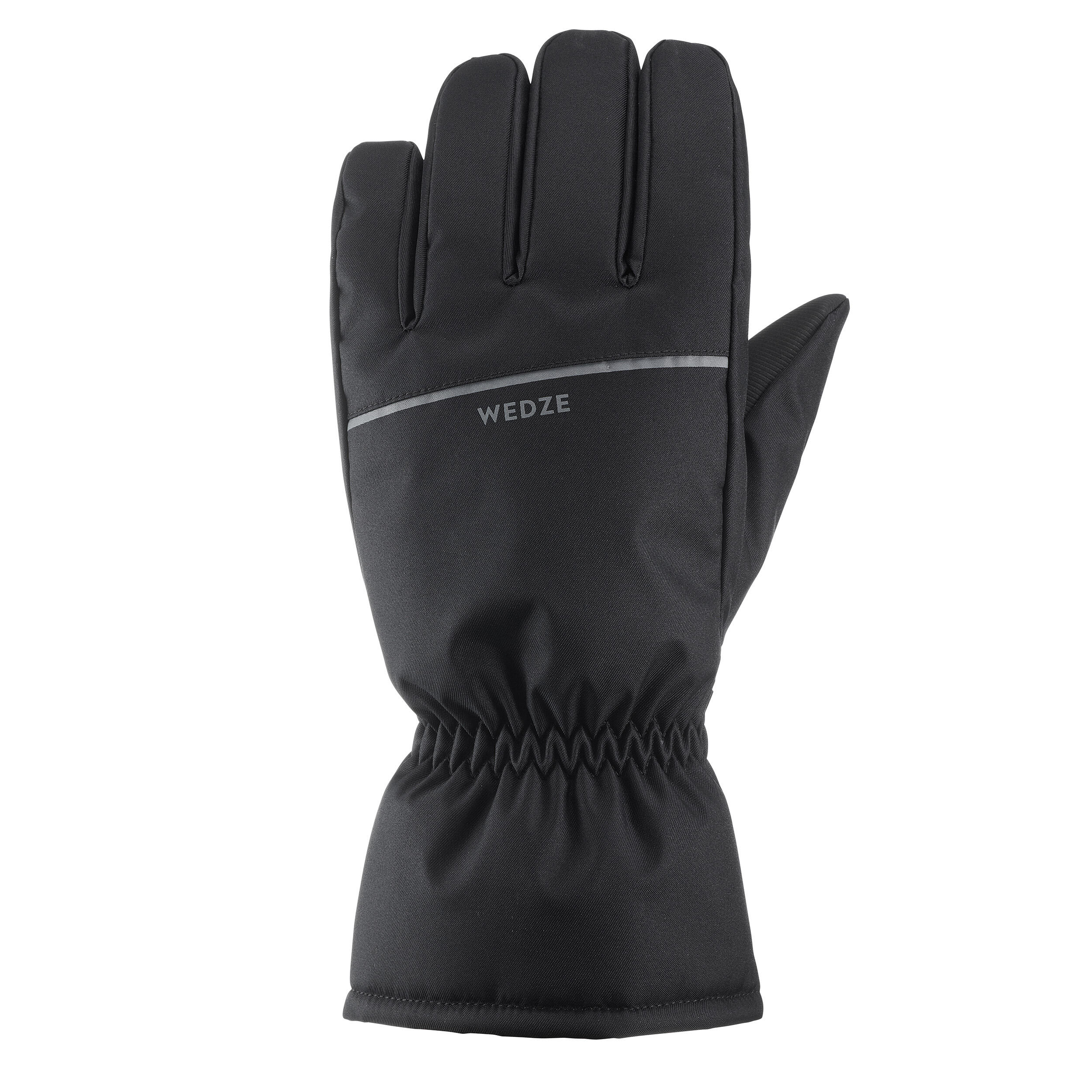 ADULT SKI GLOVES 100 - BLACK