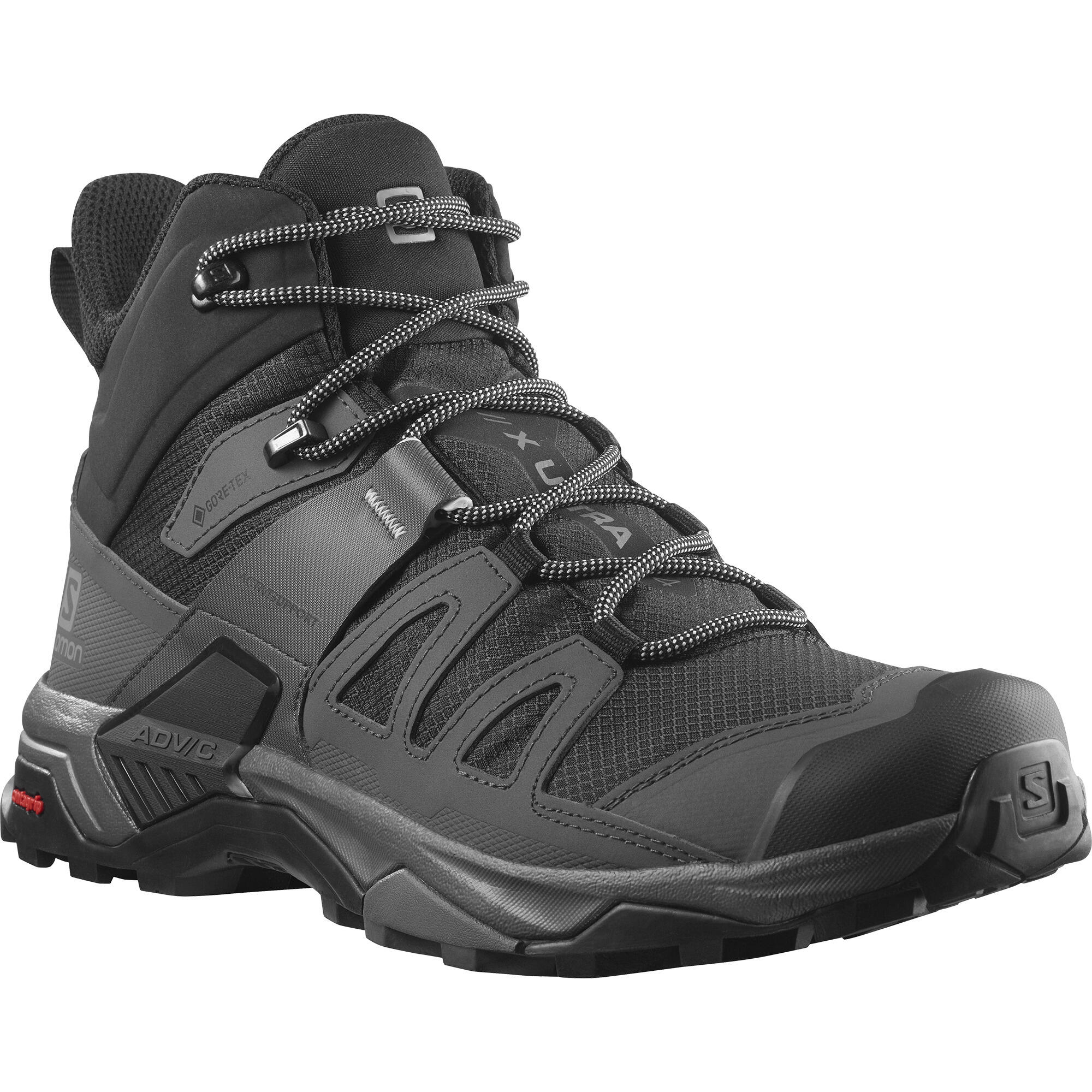 Men's waterproof walking boots - Salomon XUltra 4 Mid Gore-Tex - Black