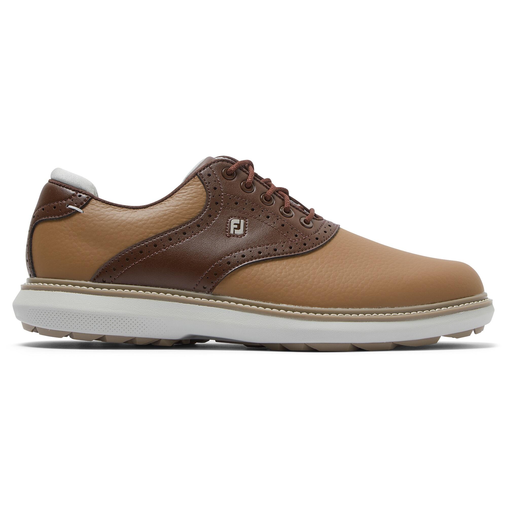 Men's golf shoes FootJoy Traditions Spikeless - Brown & light brown