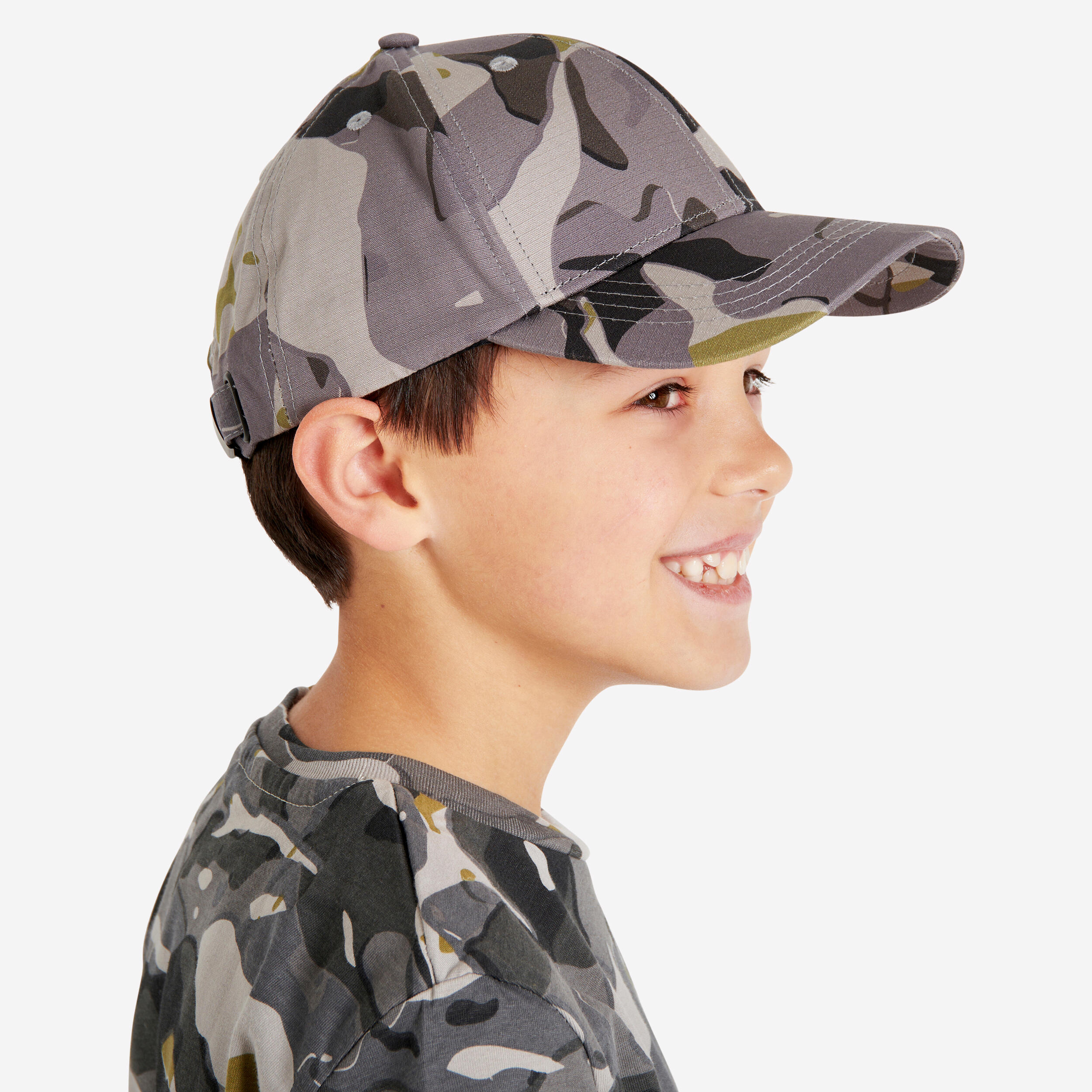 KIDS’ CAP SG100 WOODLAND CAMO GREY
