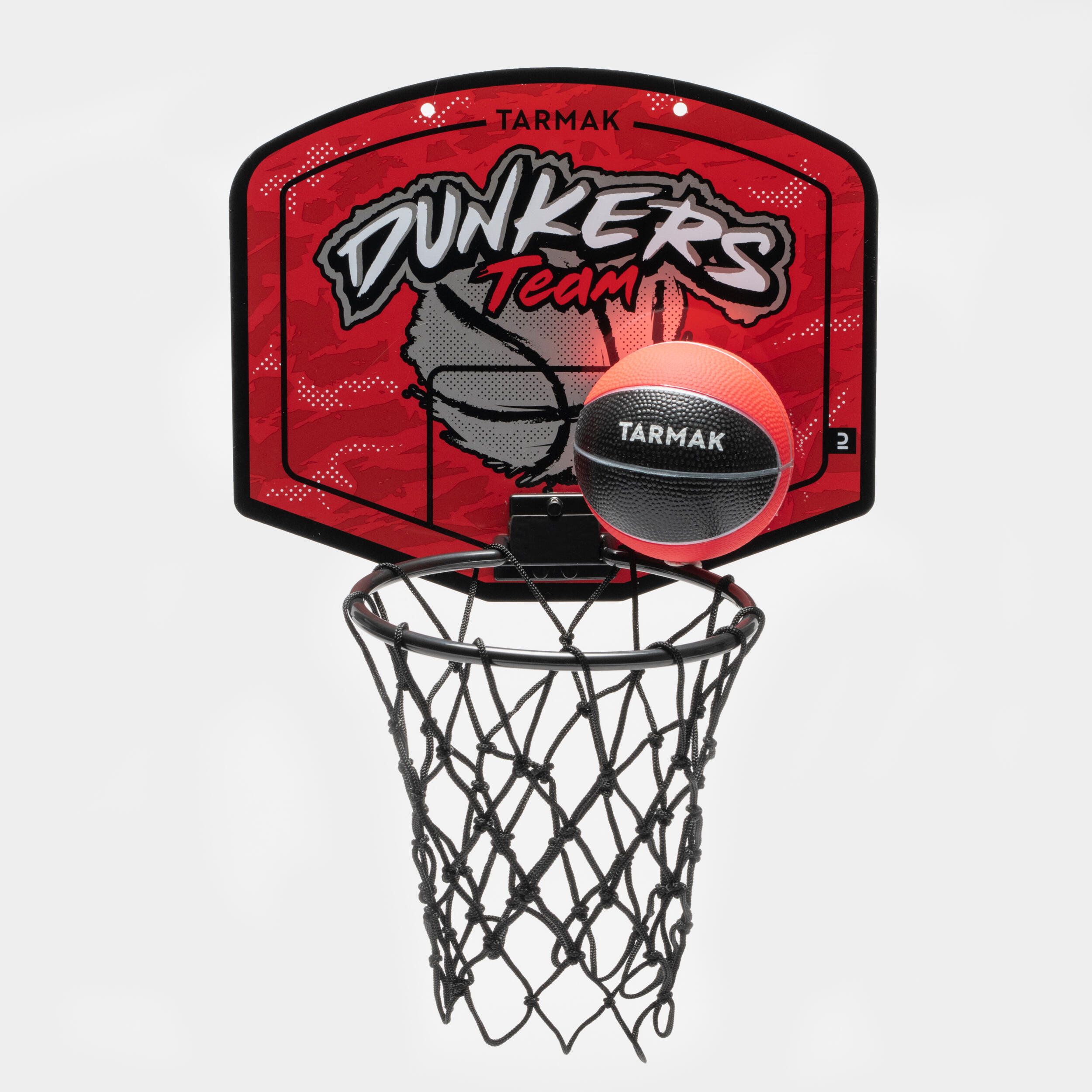 Kids'/Adult Mini Basketball Hoop SK100 Dunkers - Red/Silver