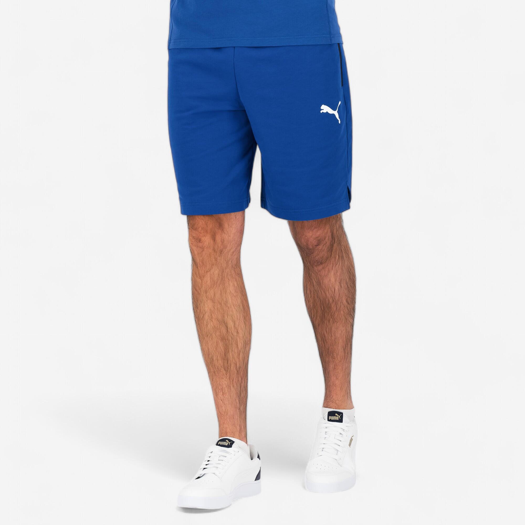 Men's Cotton Fitness Shorts - Blue