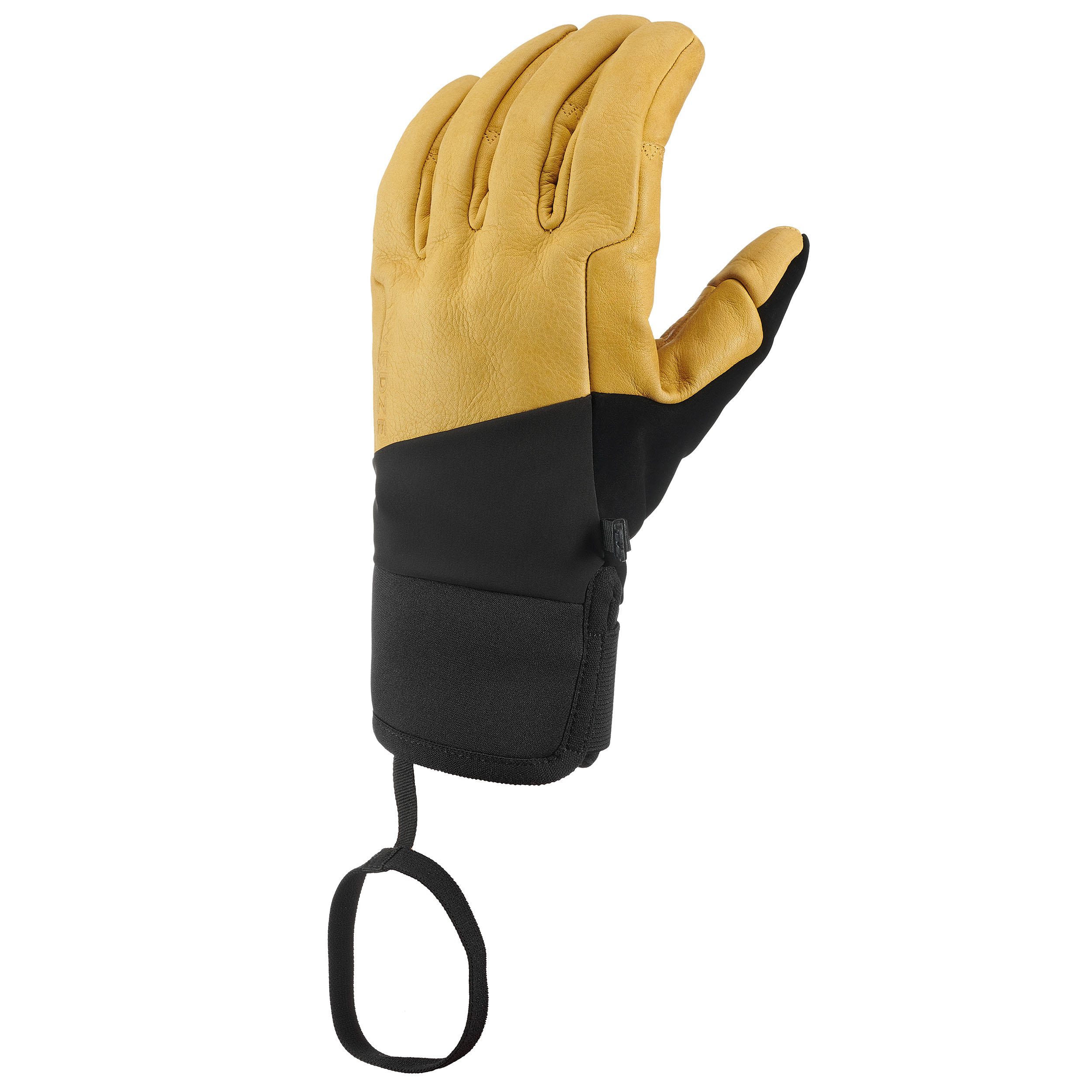 ADULT SKI GLOVES FREERIDE 550 HONEY/BLACK