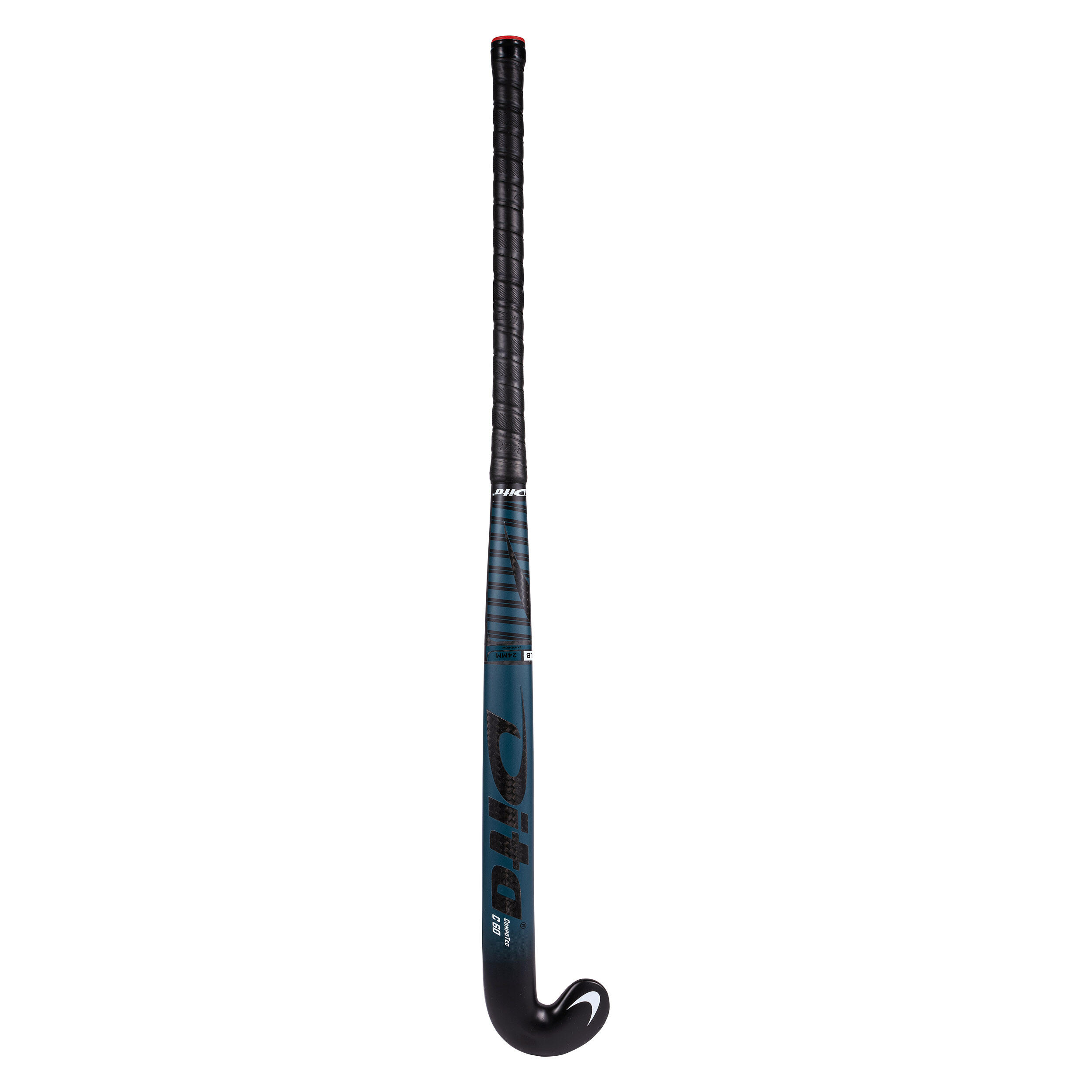 Adult Intermediate 60% Carbon Low Bow Field Hockey Stick CompotecC60 - Dark Turquoise