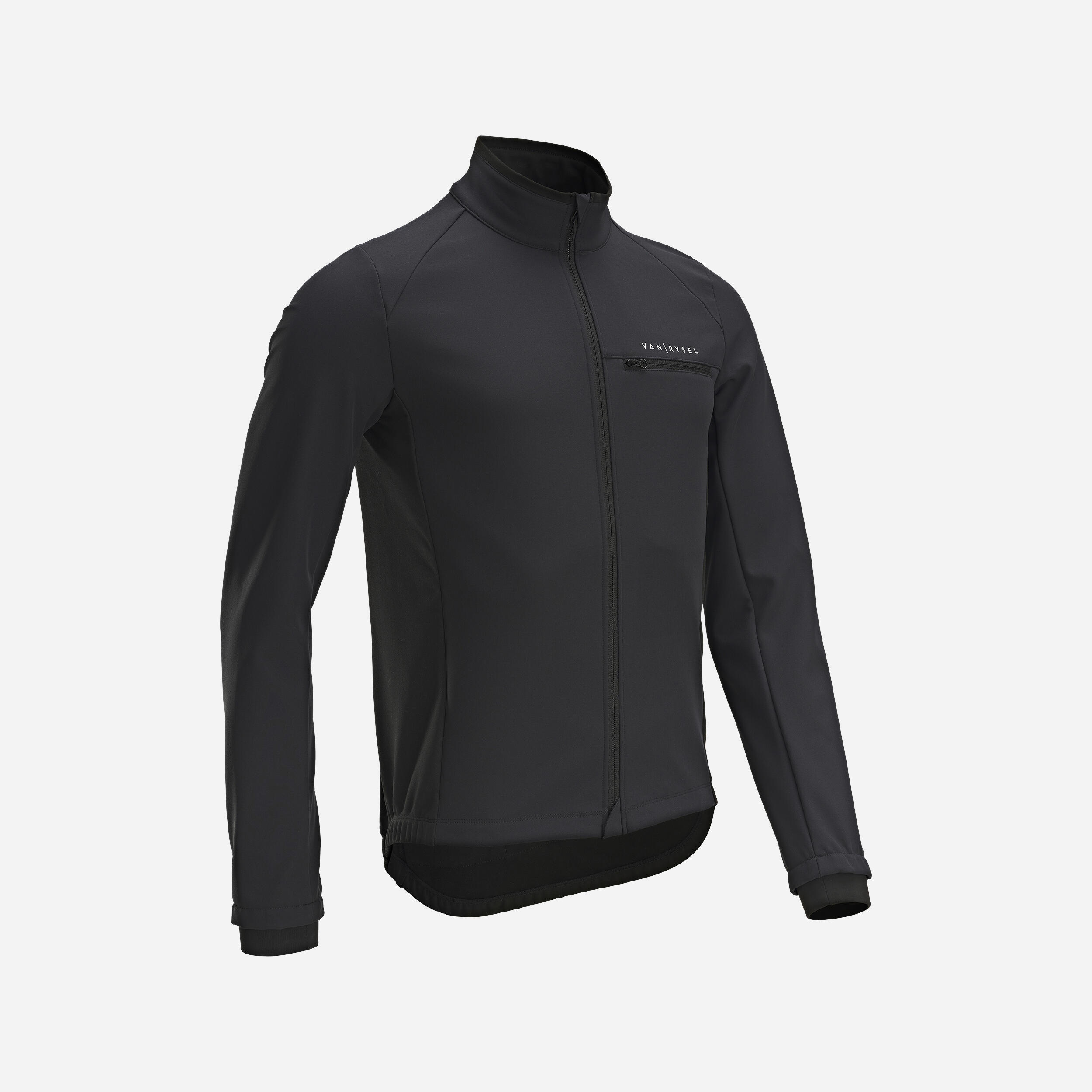 Men's Long-Sleeved Road Cycling Winter Jacket RC100 - Black